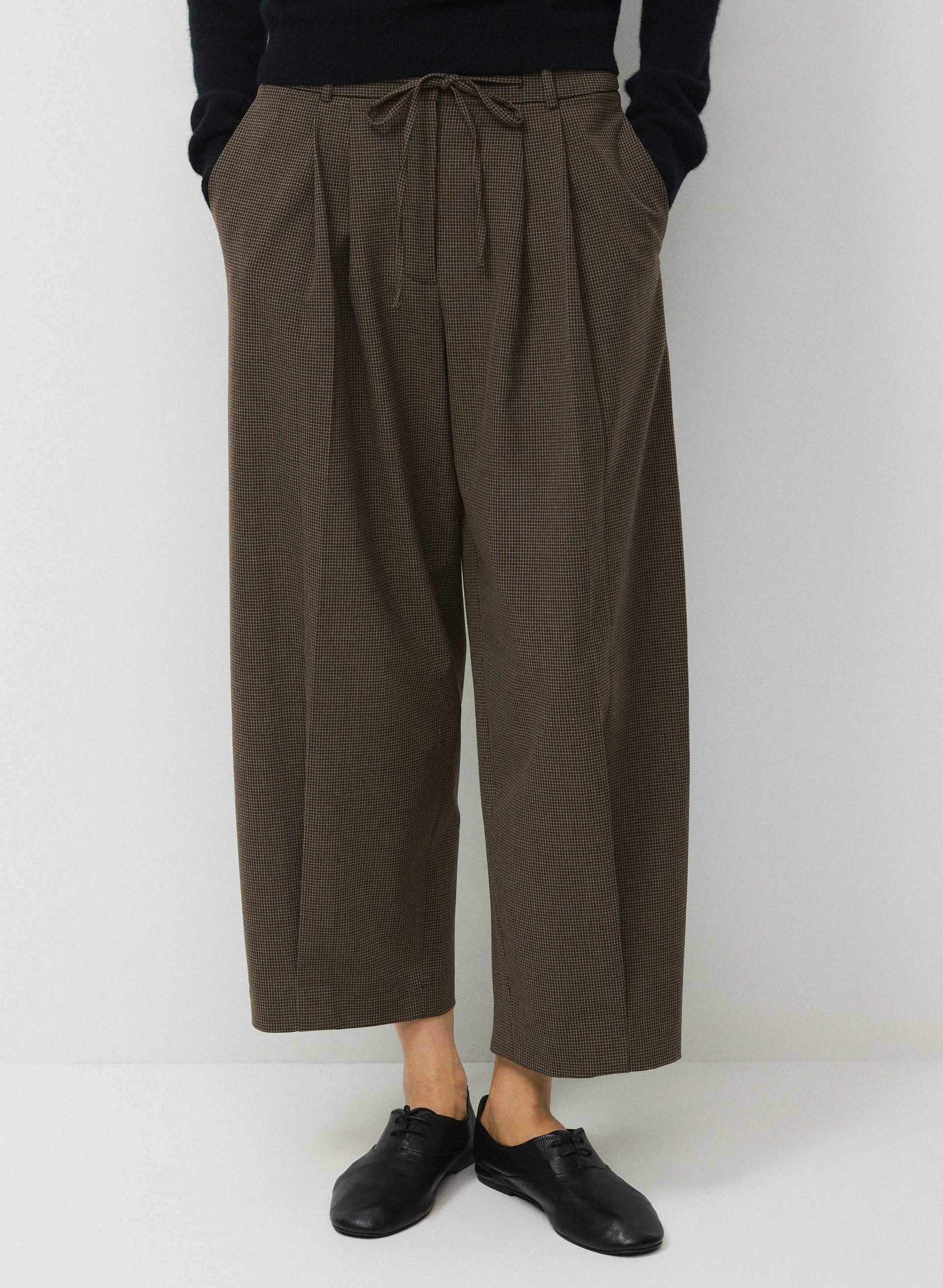 PANTALON WALKWAY - EVERSENTIAL™ LÉGER - Pantalon plissé à taille mi-haute en tissu léger et légèrement structuré. 