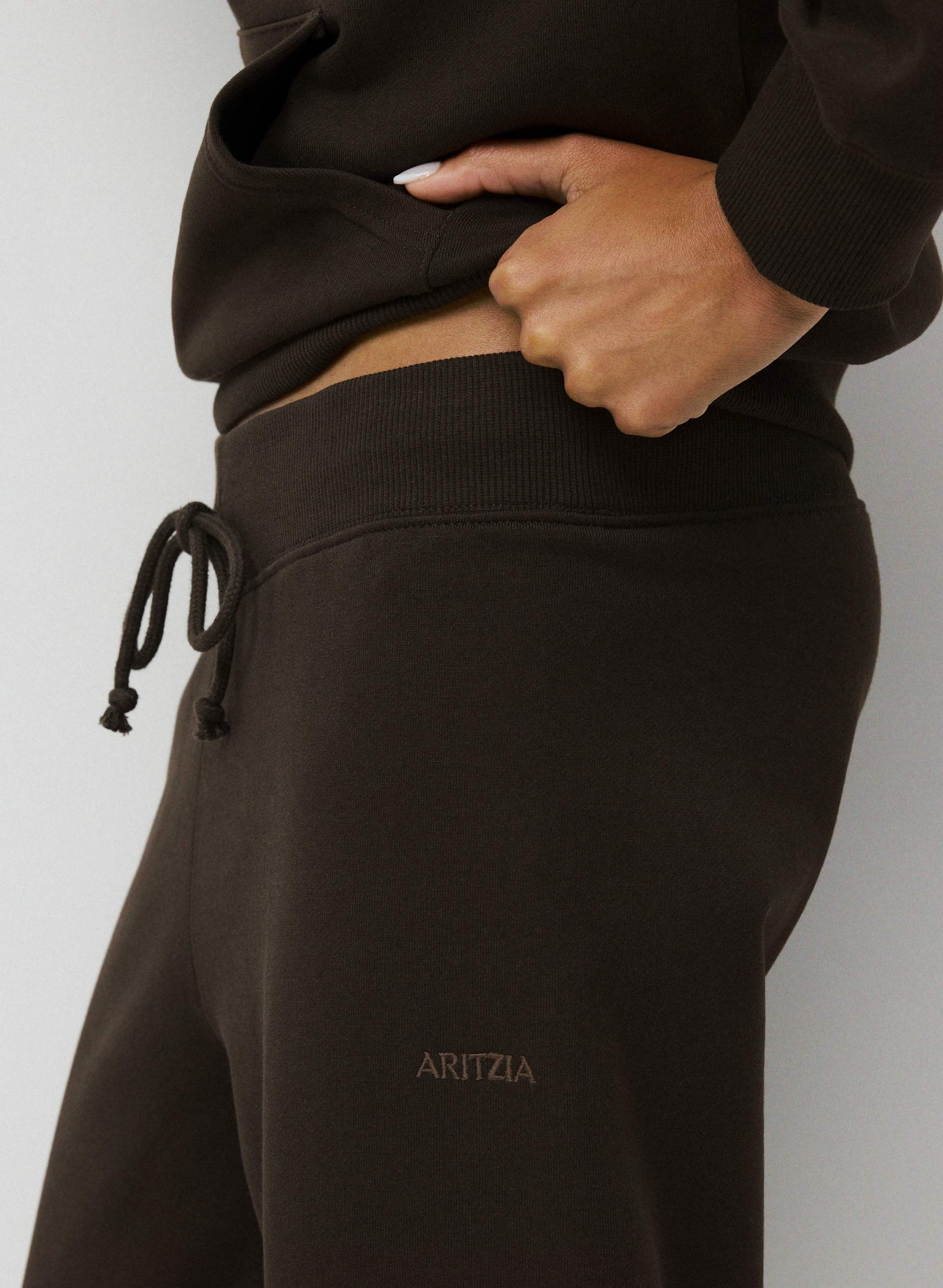 TERRY SWEATFLEECE PERFECT BANDED JOGGER | Aritzia
