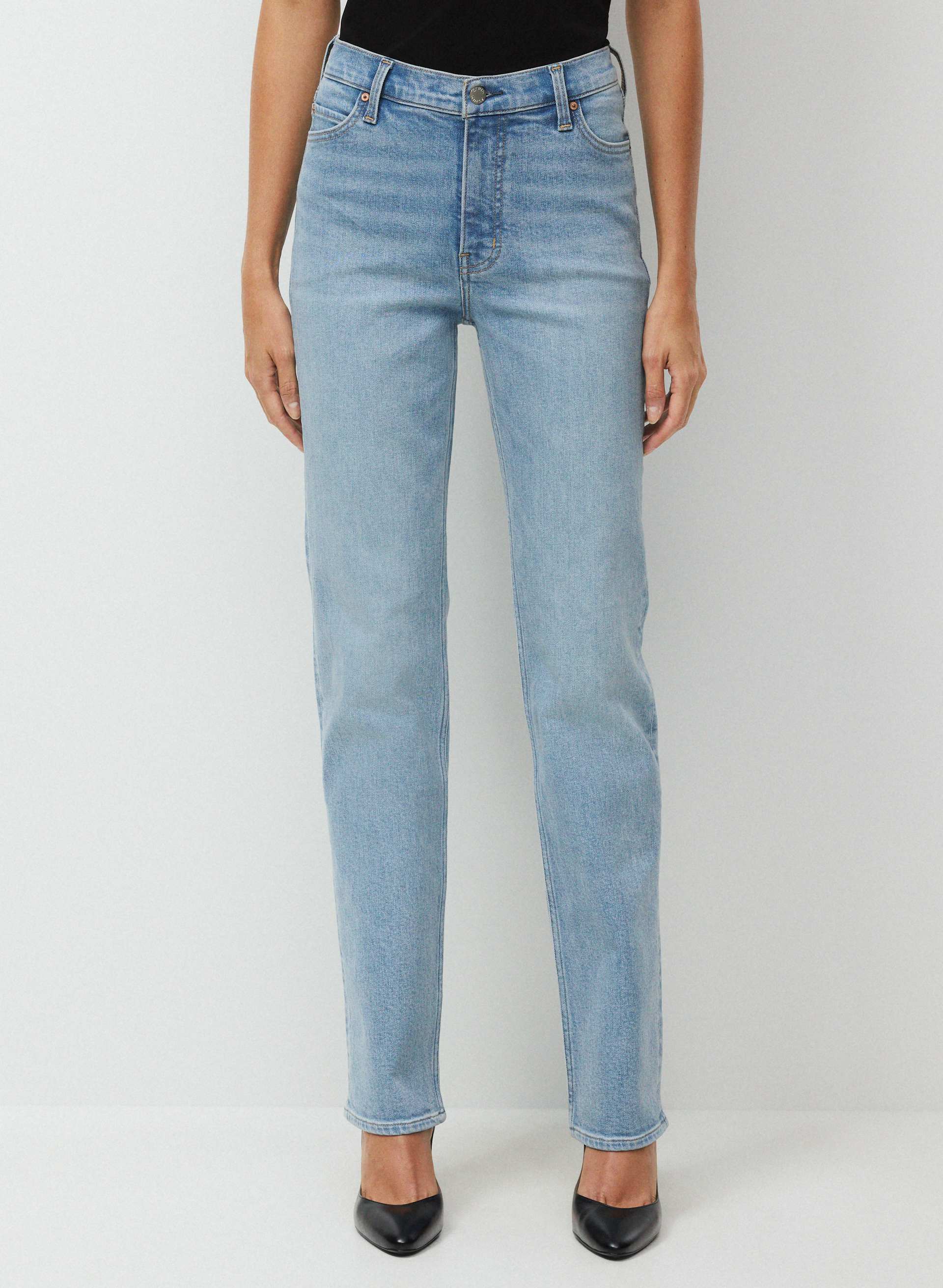 Denim Forum The '90s Snatched Hi-Rise Straight Jean | Aritzia US