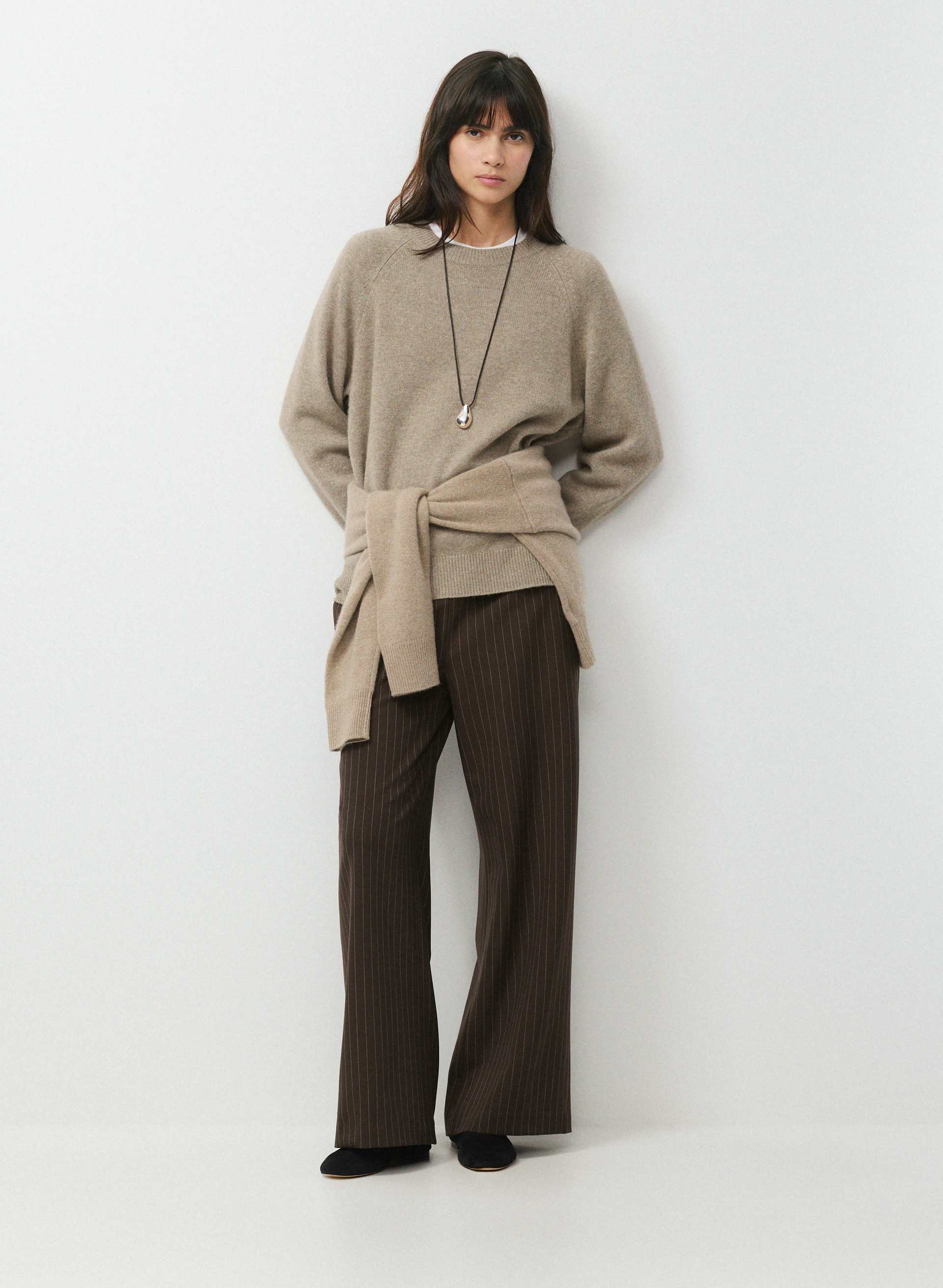 THE LODGE PANT™ - Relaxed, softly structured wide-leg twill pull-on pants. 