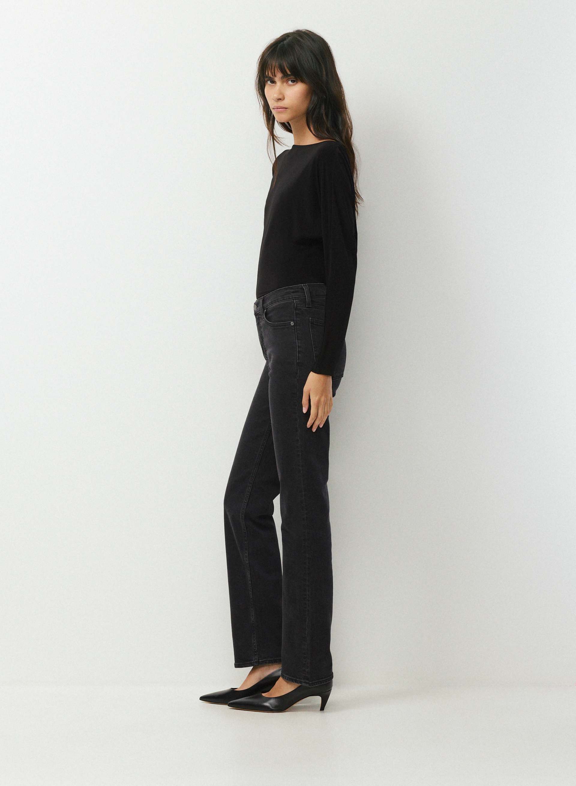 Denim Forum The '90s Snatched Hi-Rise Straight Jean | Aritzia US