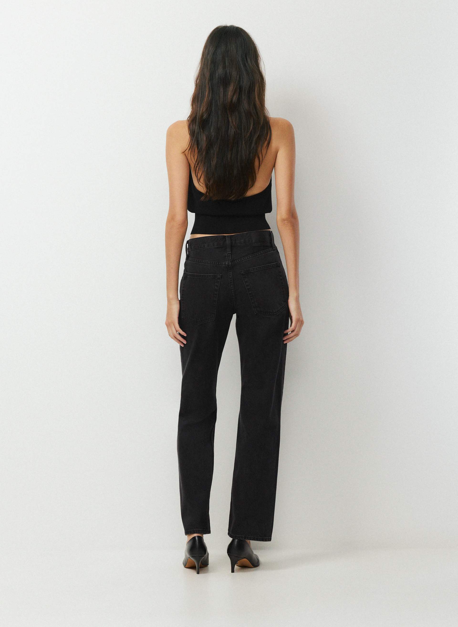 JEAN 004 DROIT À TAILLE HAUTE | Aritzia