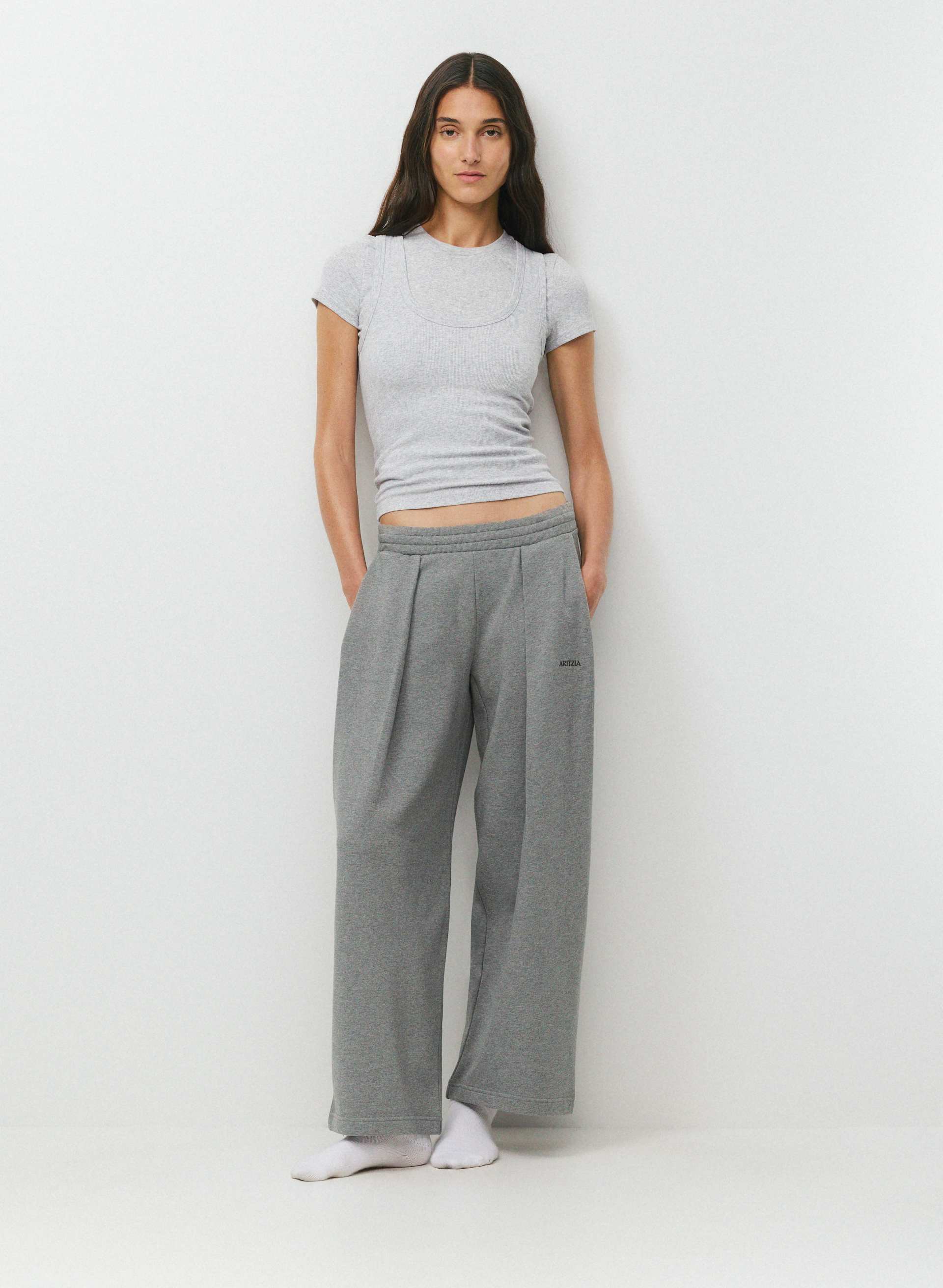 Terry Sweatfleece Mega Pleated Sweatpant | Aritzia US
