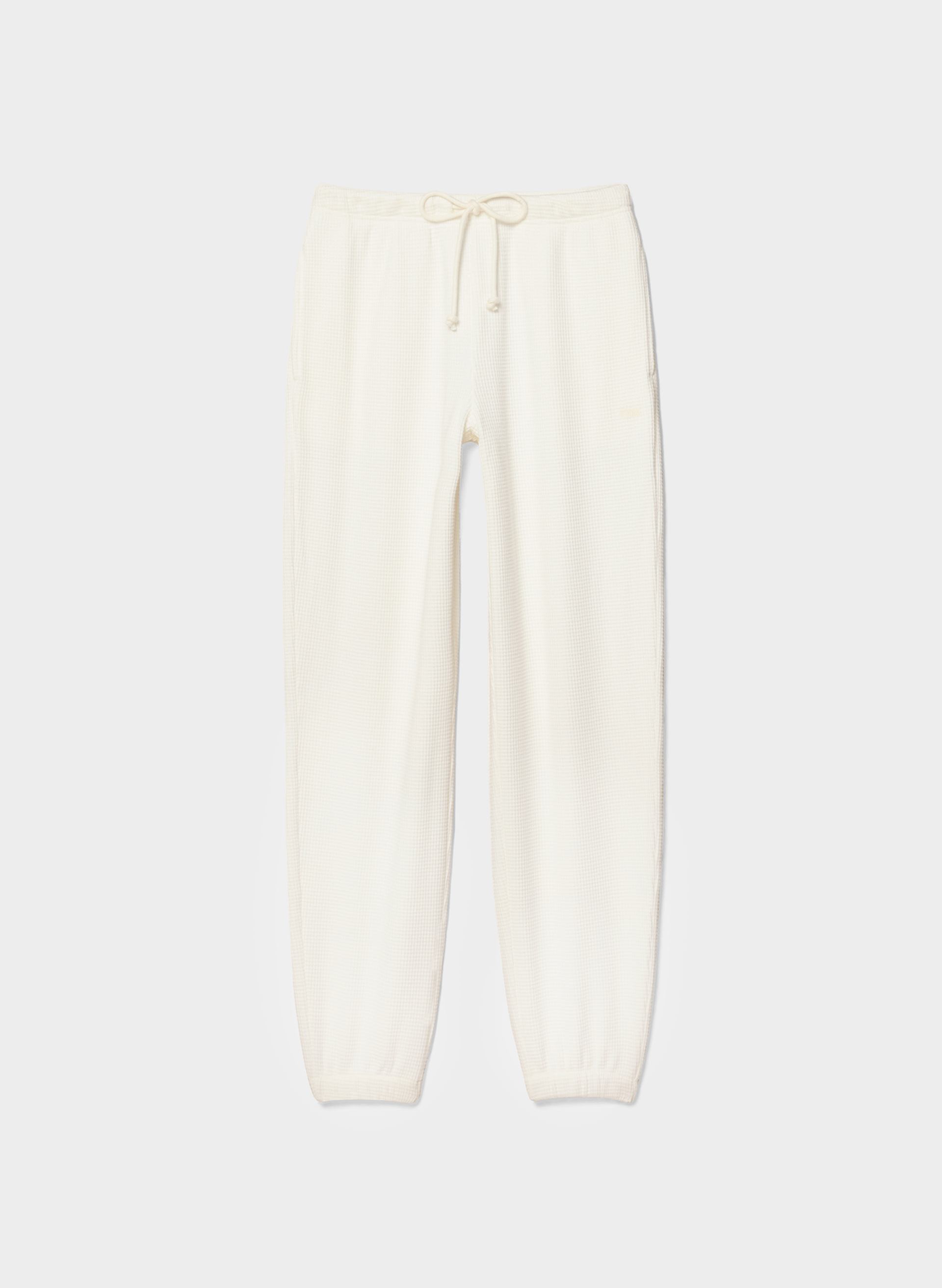 PANTALON JOGGEUR PORCH - Waffle-knit mid-rise joggers with relaxed fit. 