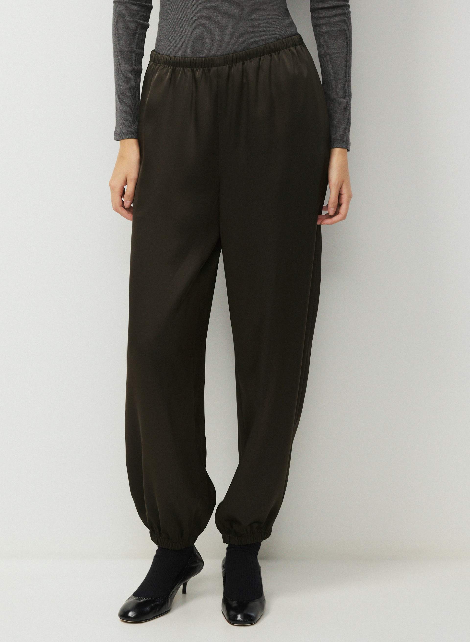 SURROUND SATIN JOGGER | Aritzia
