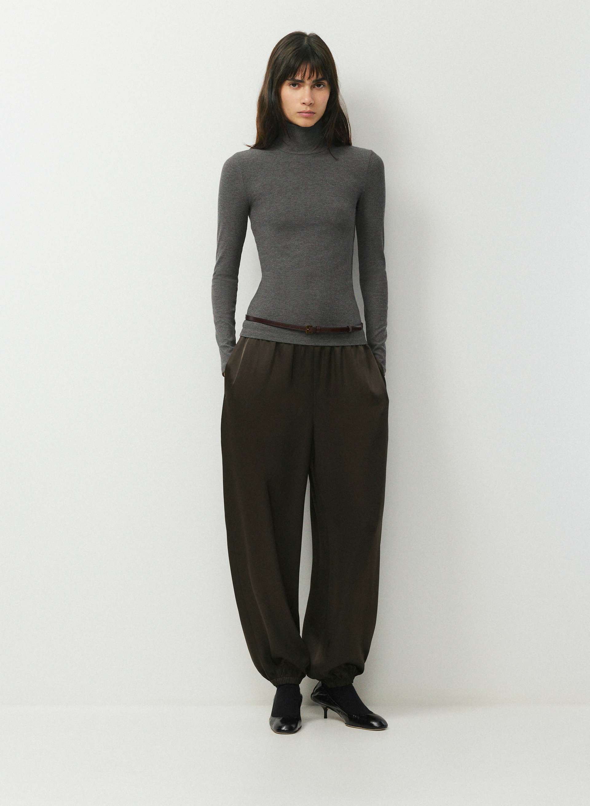 SURROUND SATIN JOGGER | Aritzia