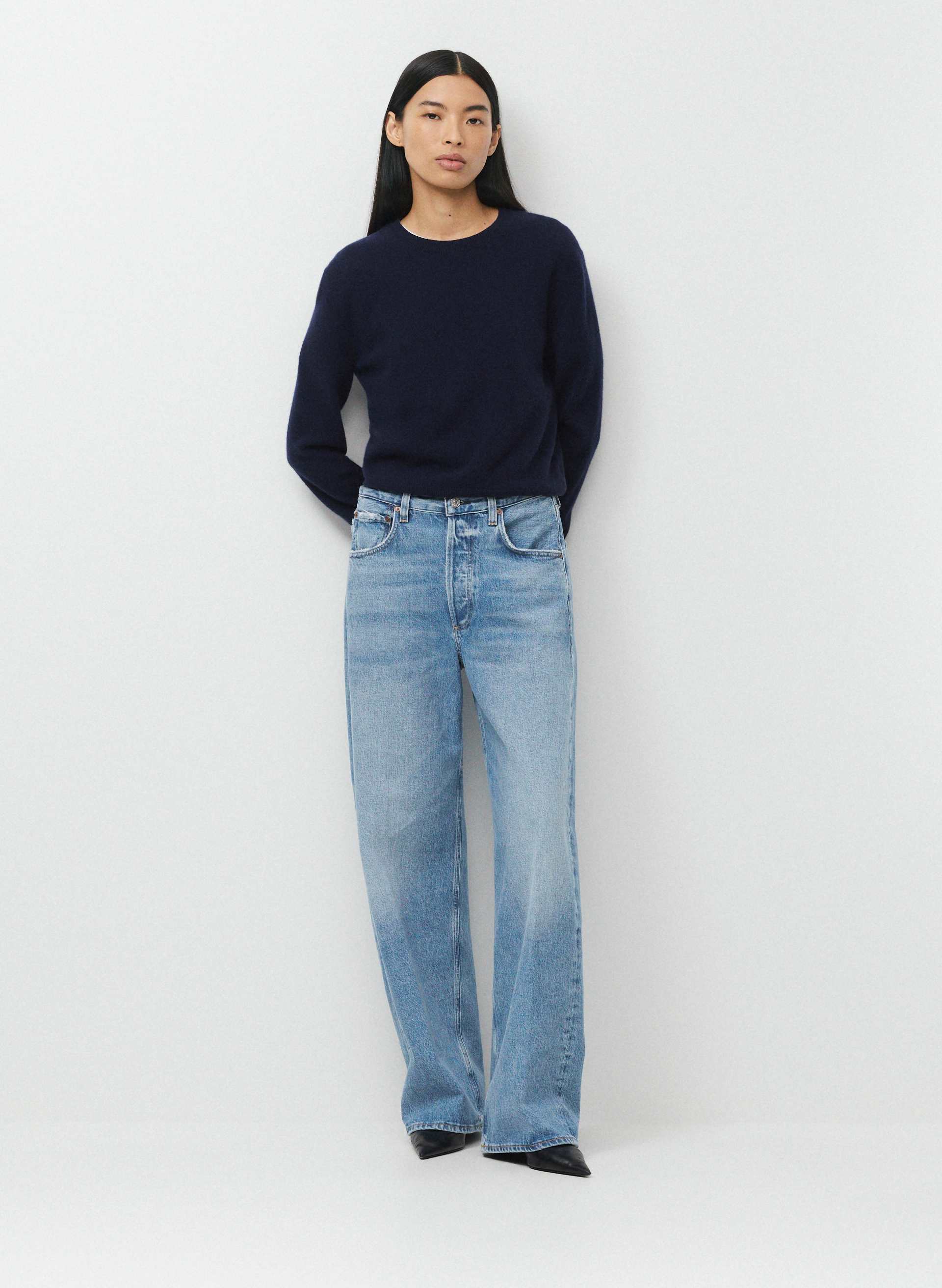 AYLA BAGGY CUFFED JEAN | Aritzia