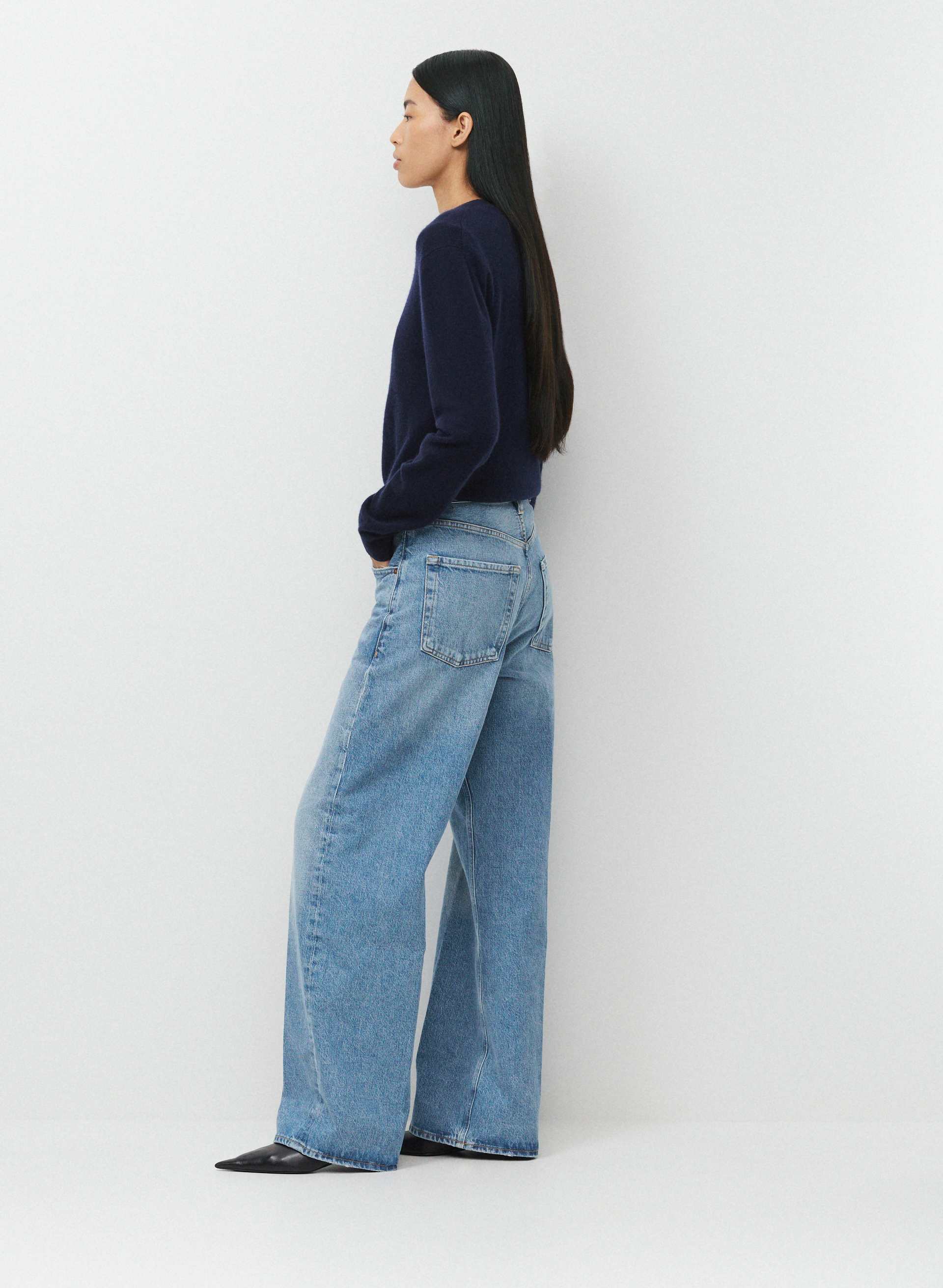 AYLA BAGGY CUFFED JEAN | Aritzia