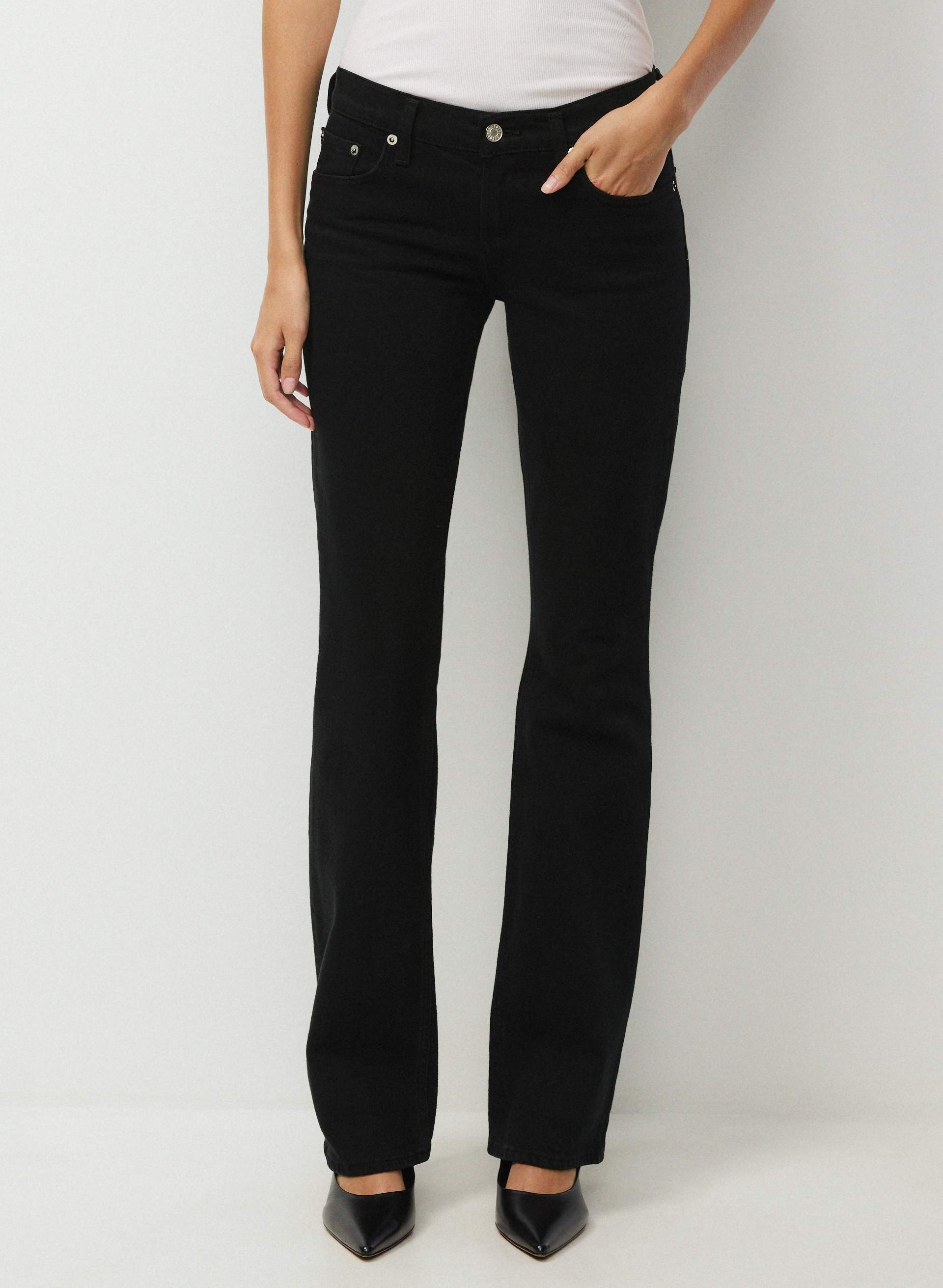 パンツ asapmode Low-Rise Bootcut Jeans - Black パンツ asapmode Low-Rise Bootcut Jeans - Black 15oz Raw Selvedge