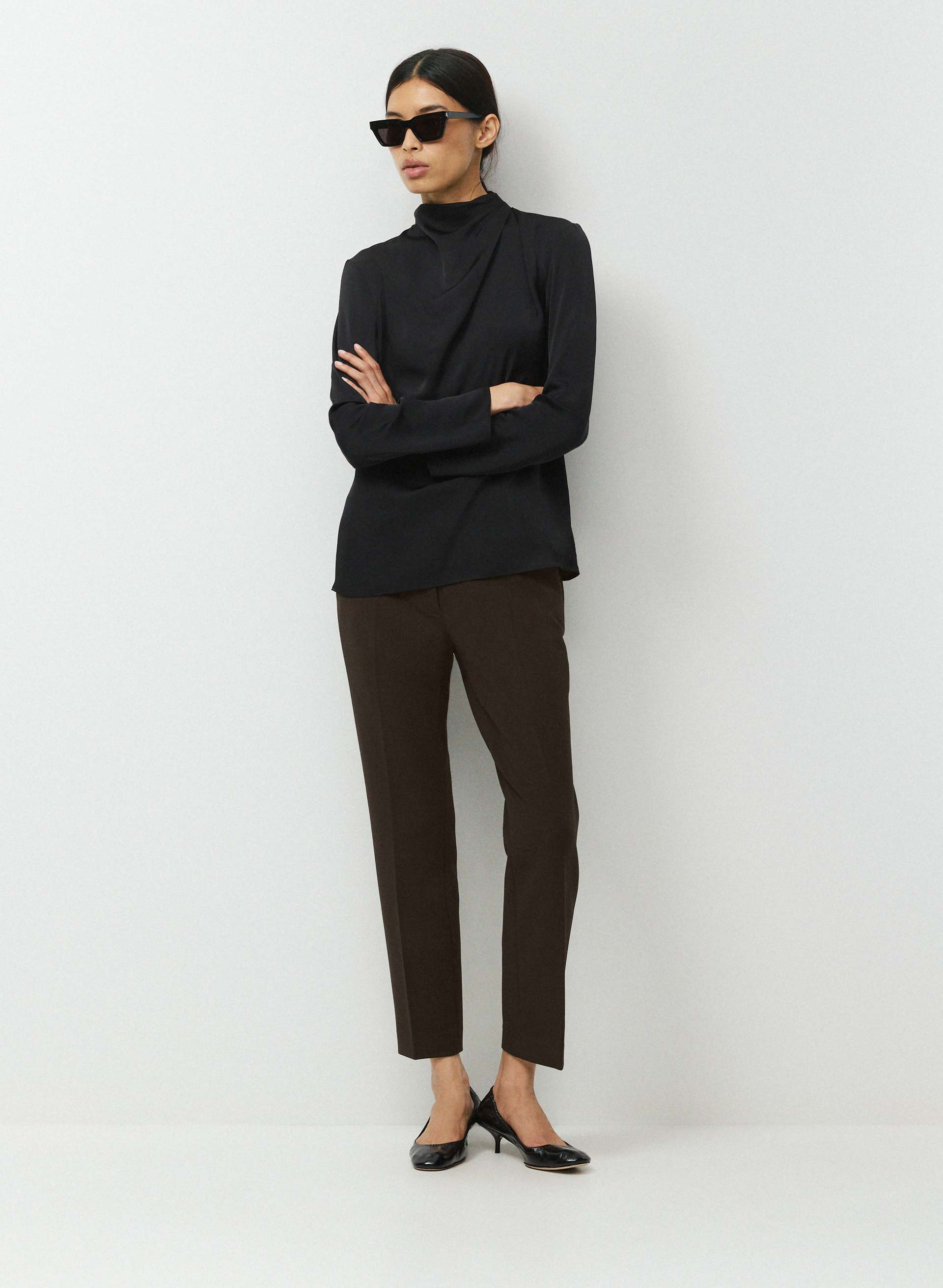 CORRIDOR PANT - EVERSENTIAL™ - Softly structured flat-front high-rise straight-leg pants. 