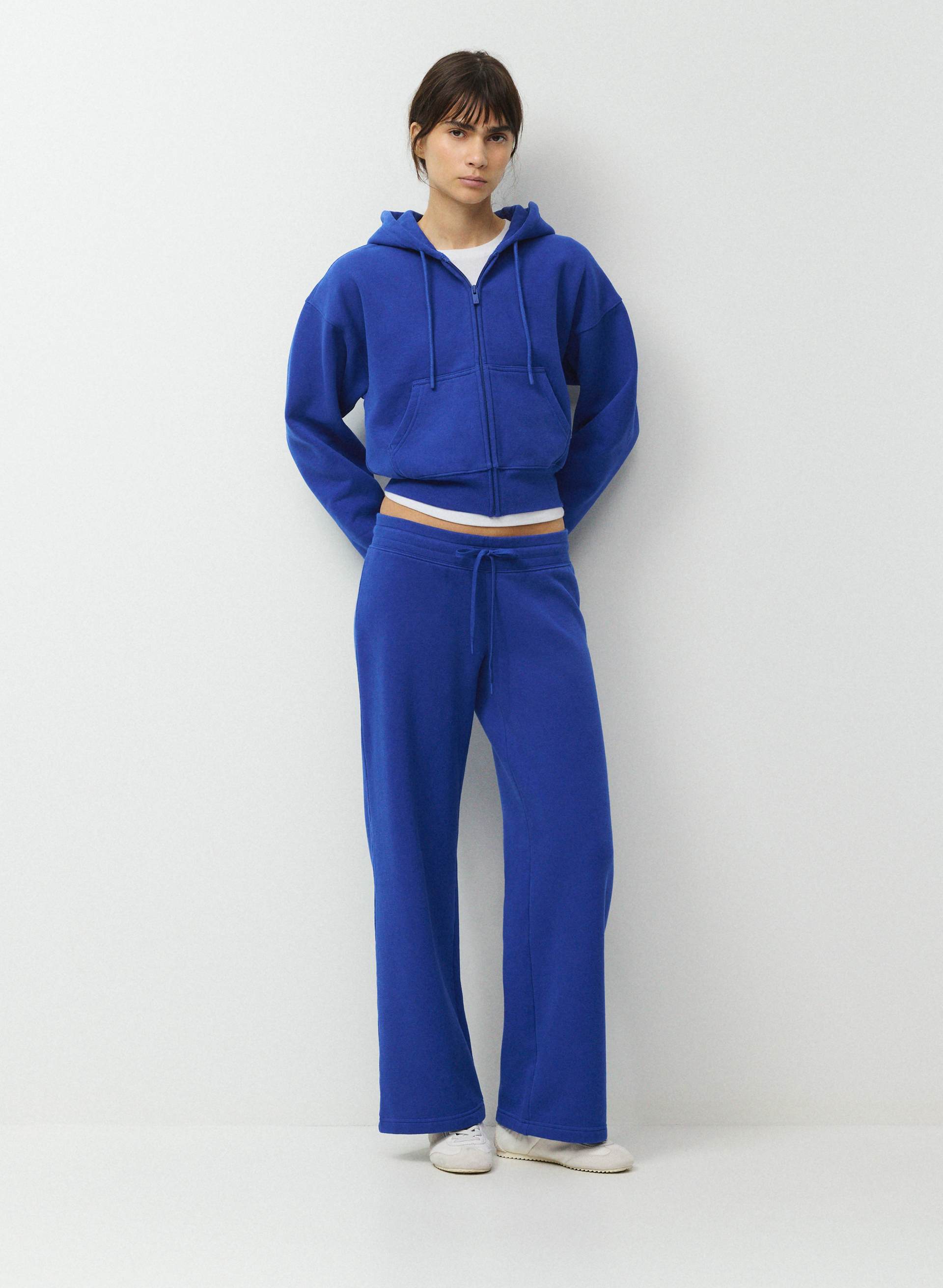 COZY SWEATFLEECE PERFECT BANDED WIDE PANT | Aritzia