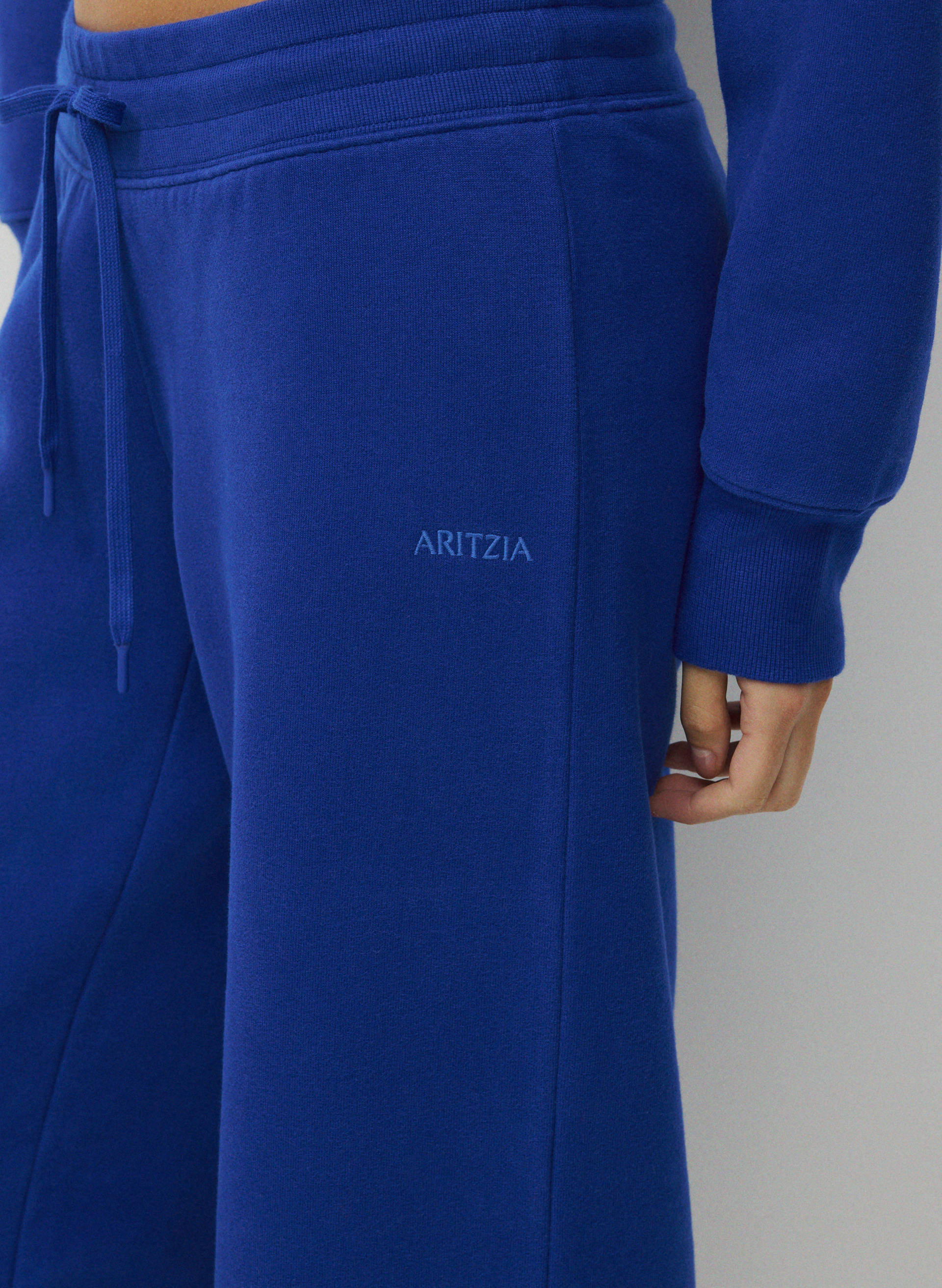 COZY SWEATFLEECE PERFECT BANDED WIDE PANT | Aritzia