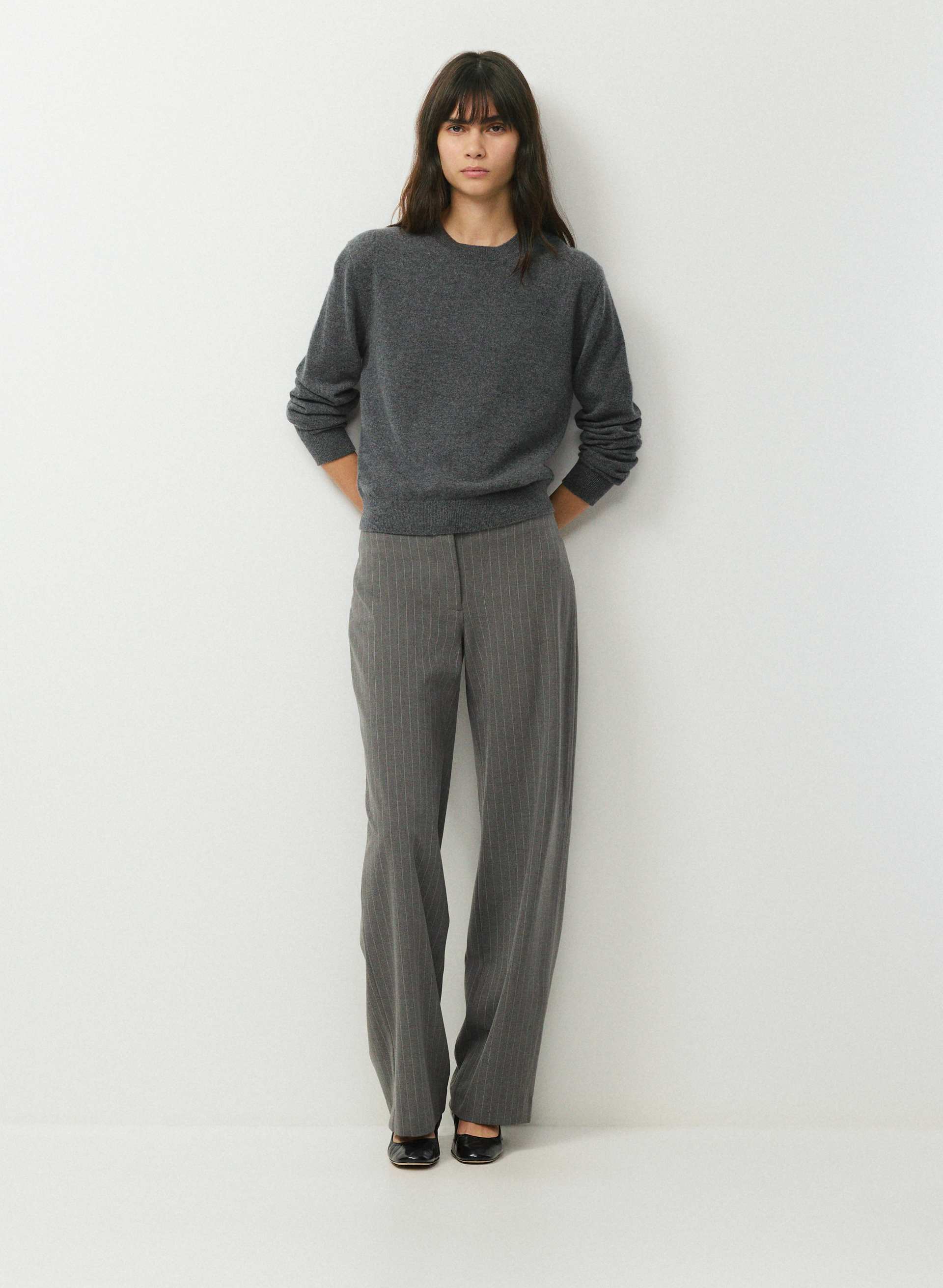 ENSEMBLE PANT - Low-rise twill pants. 