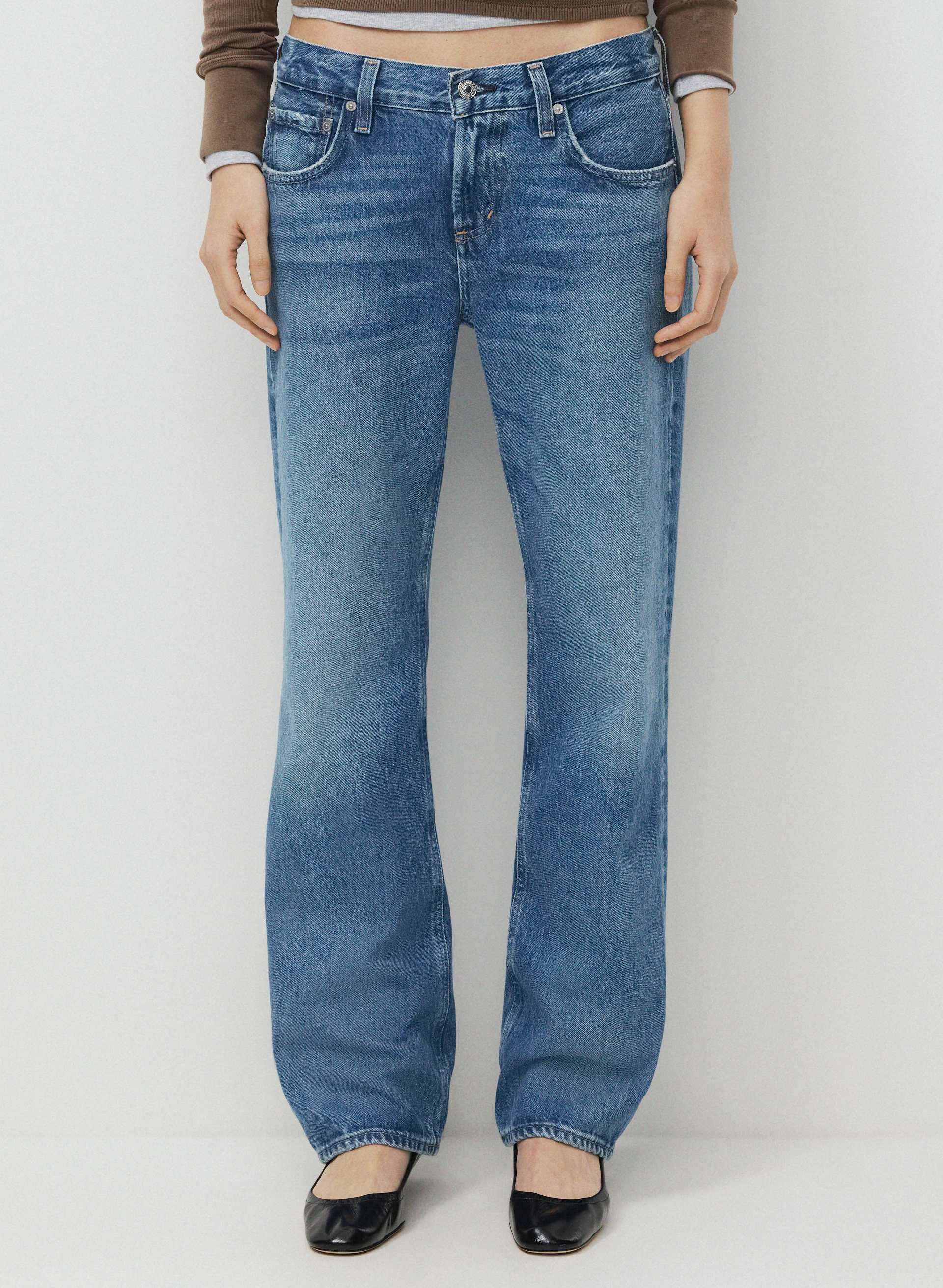 CITIZENS OF HUMANITY JEAN FAYE VINTAGE DROIT - Low-rise relaxed straight-leg jeans. 