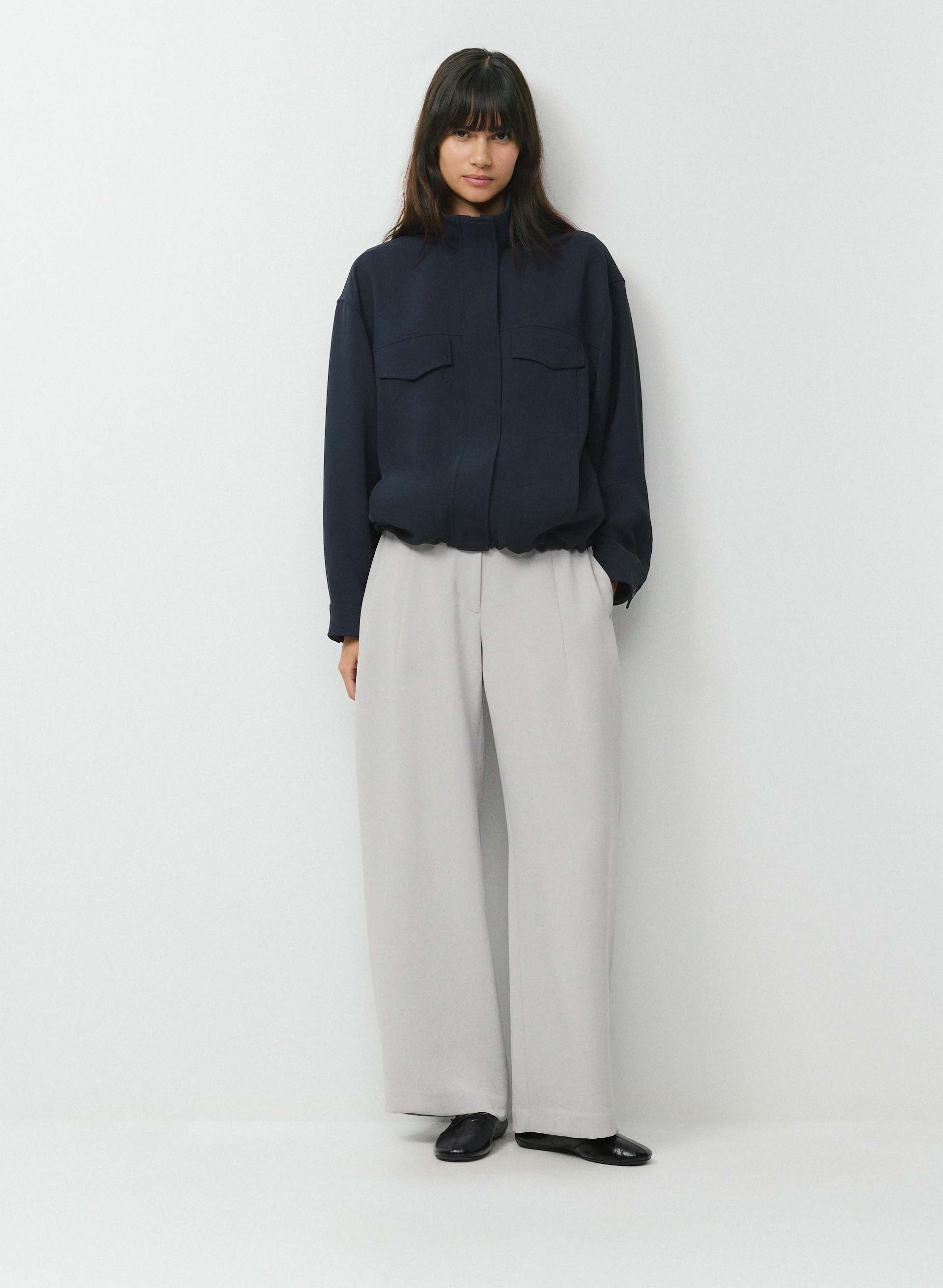 NEW HELIX BARREL PANT - CREPETTE™ - Low-rise, barrel-leg Japanese crepe pants. 