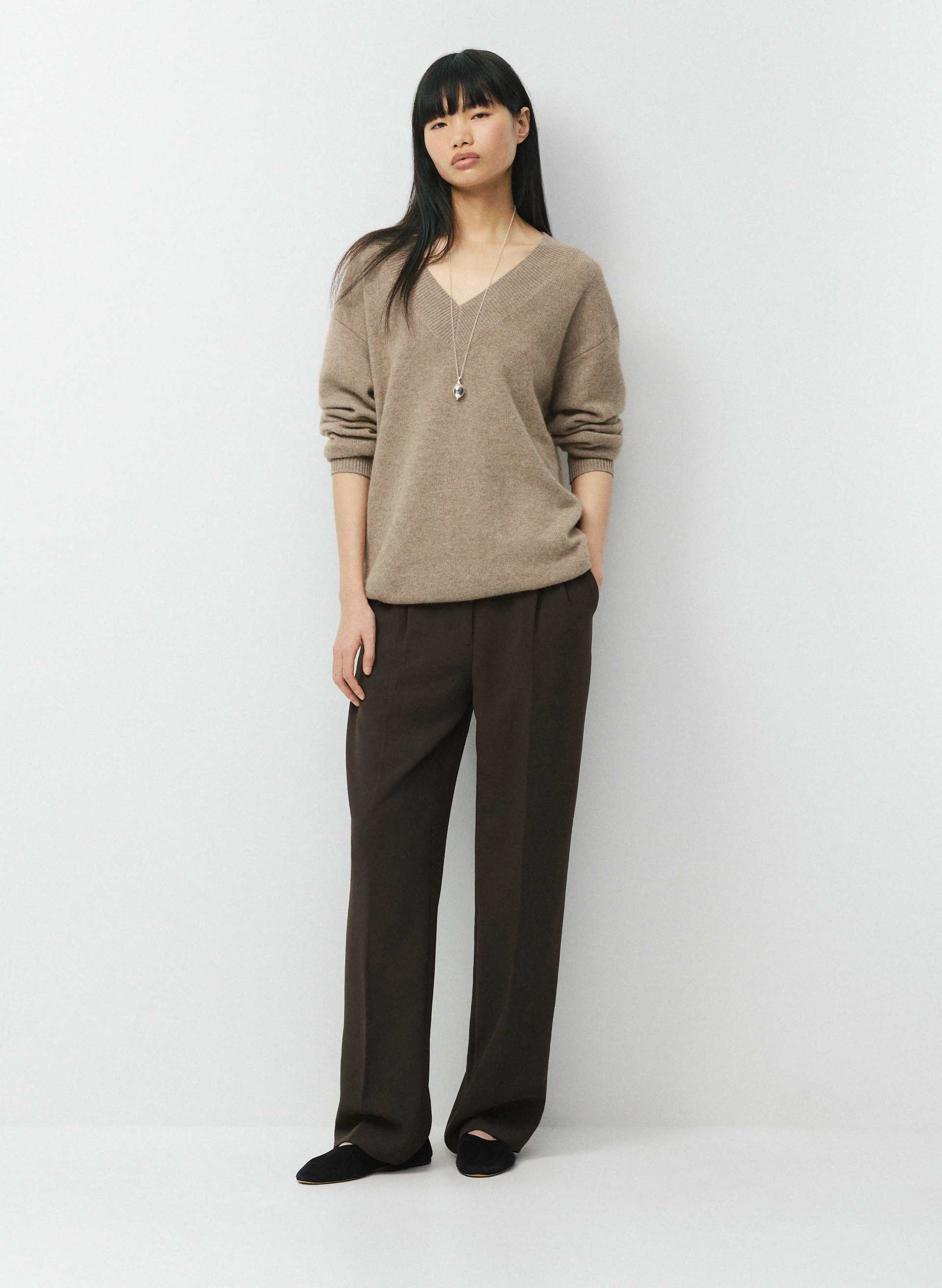 THE EFFORTLESS PANT™ - CREPETTE™ - Japanese crepe high-rise, wide-leg pants. 
