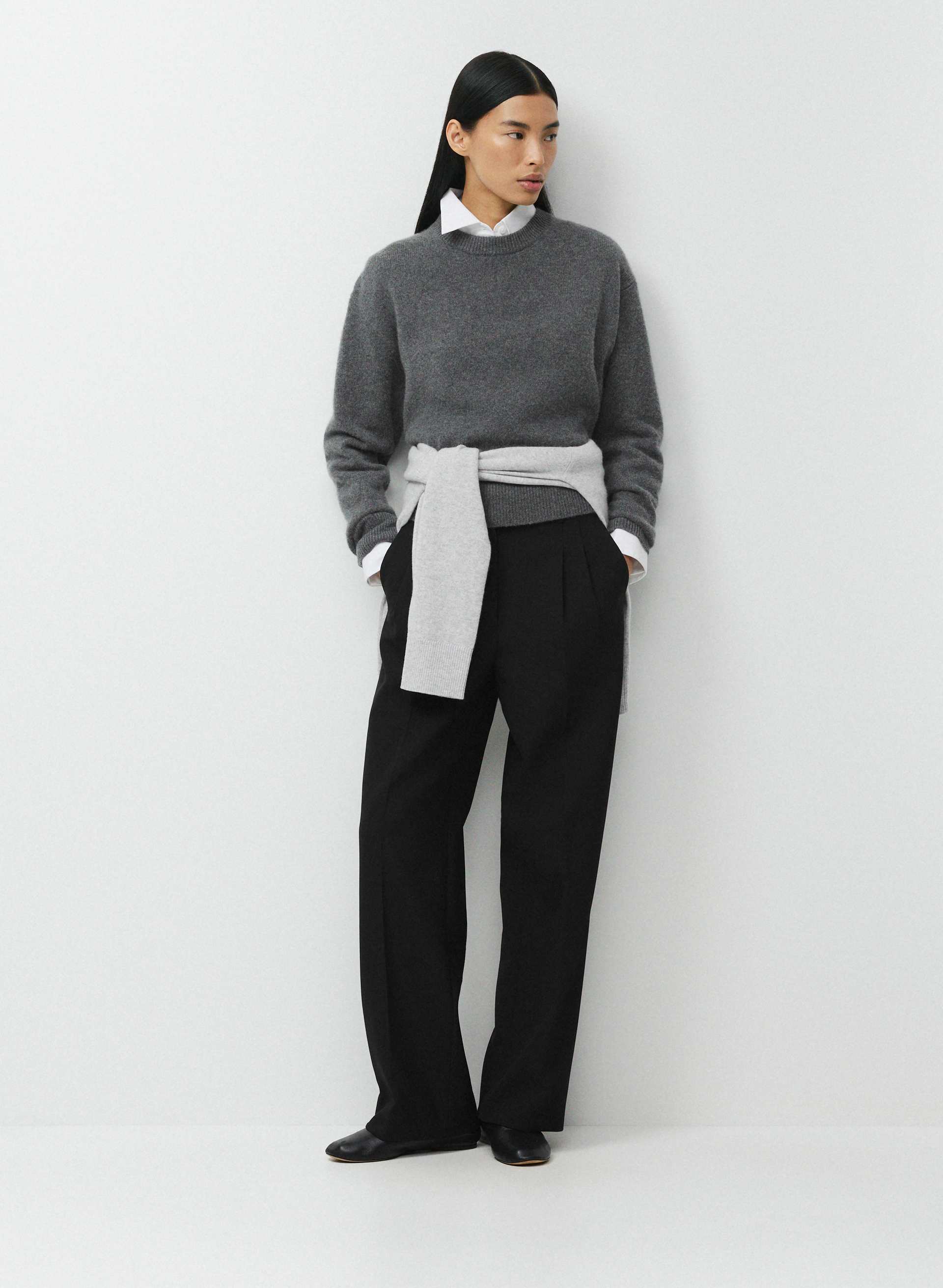 THE EFFORTLESS PANT™ - EVERSENTIAL™ - Softly structured high-rise, wide-leg pants. 
