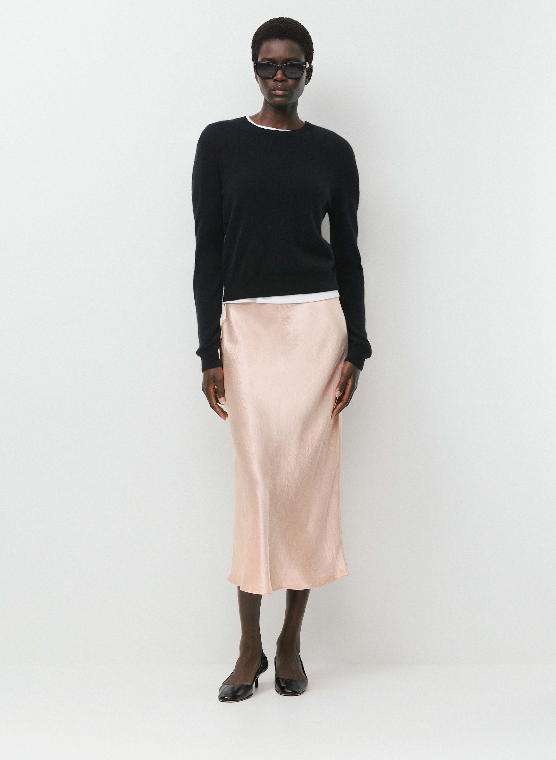 SLIP SATIN MAXI SKIRT | Aritzia