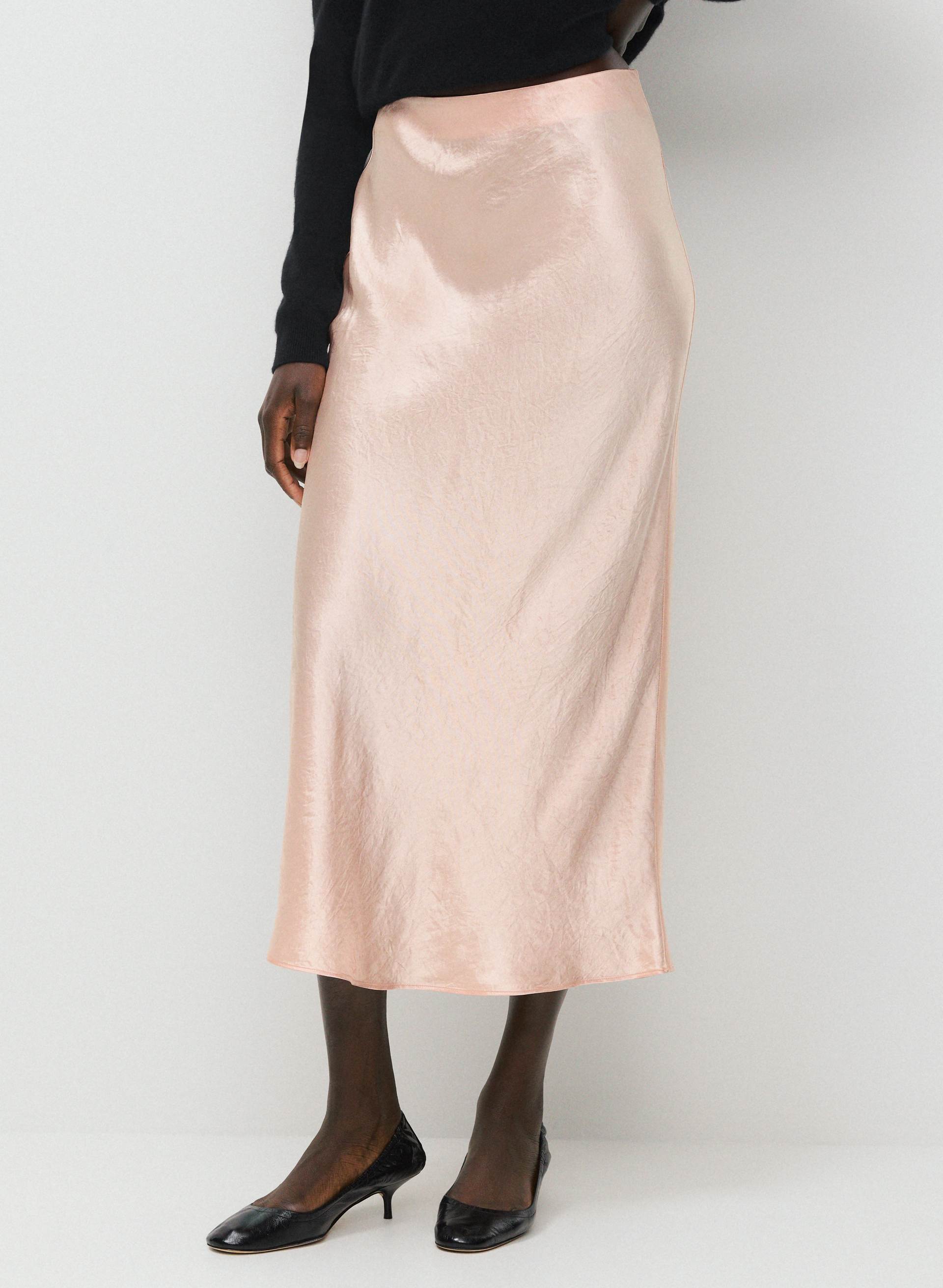 SLIP SATIN MAXI SKIRT | Aritzia
