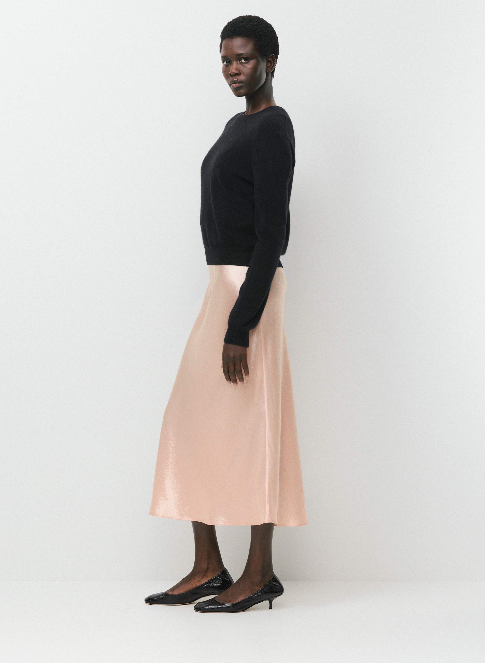 SLIP SATIN MAXI SKIRT | Aritzia
