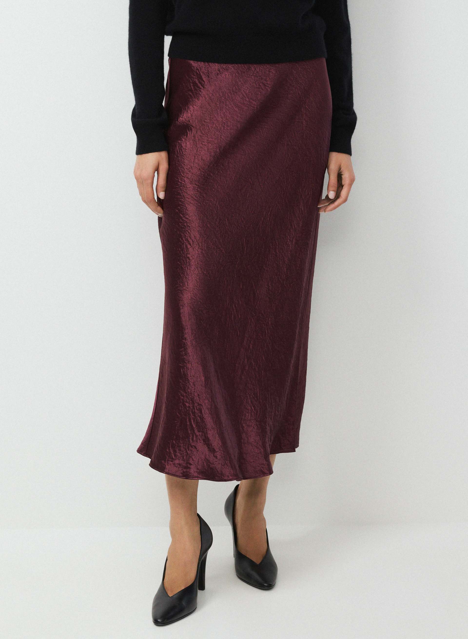 SLIP SATIN MAXI SKIRT | Aritzia