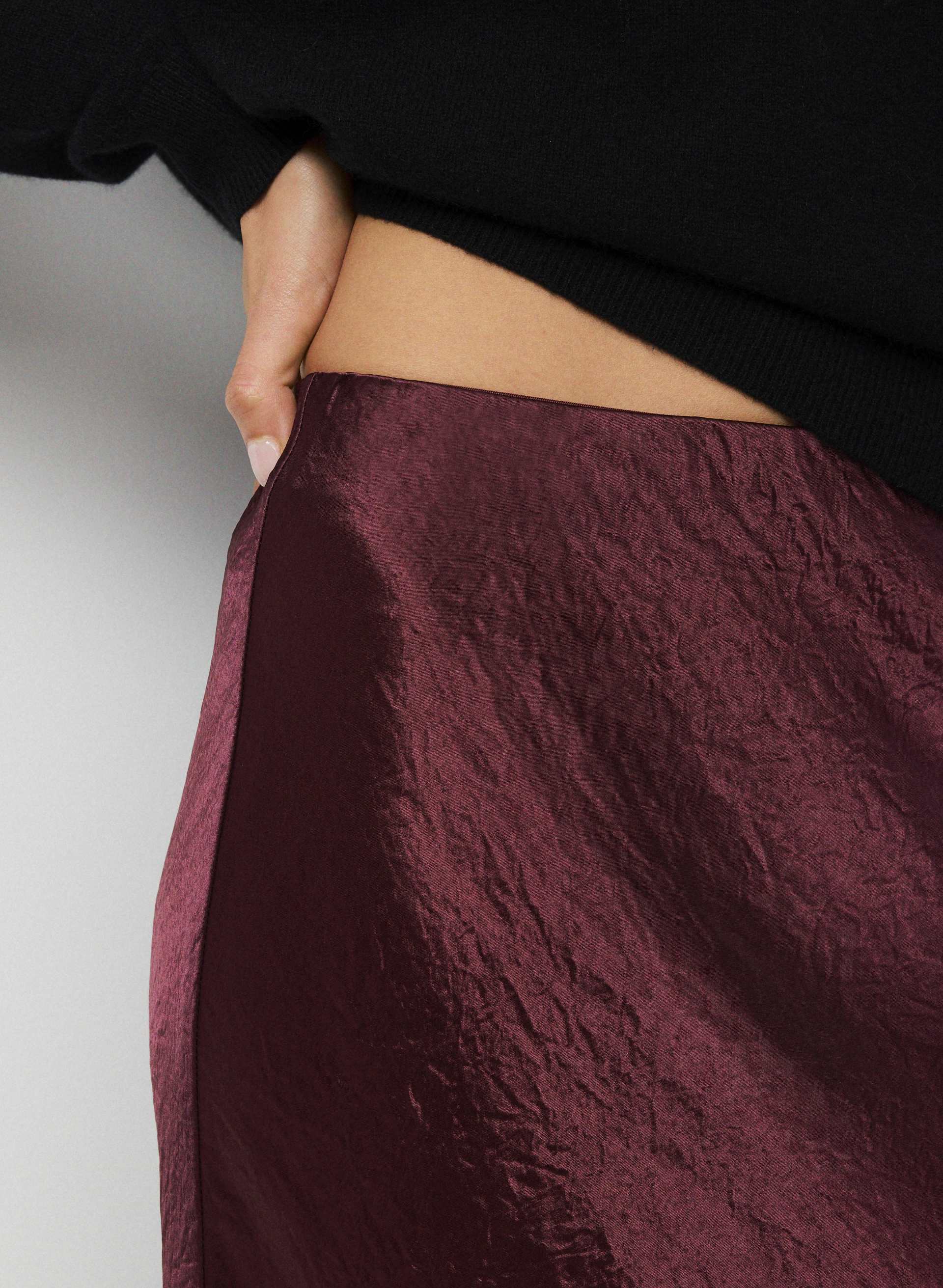 SLIP SATIN MAXI SKIRT | Aritzia