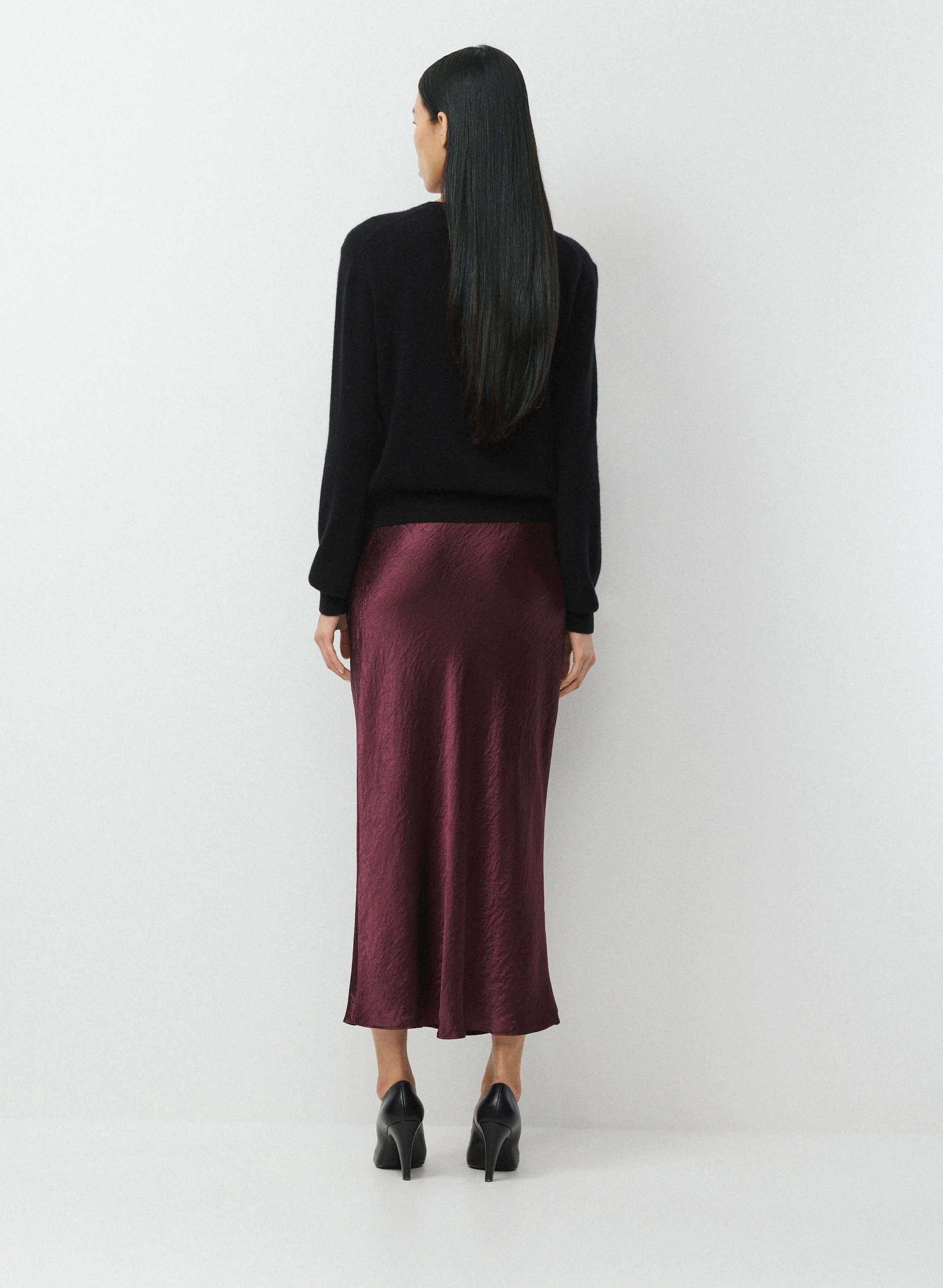 SLIP SATIN MAXI SKIRT | Aritzia