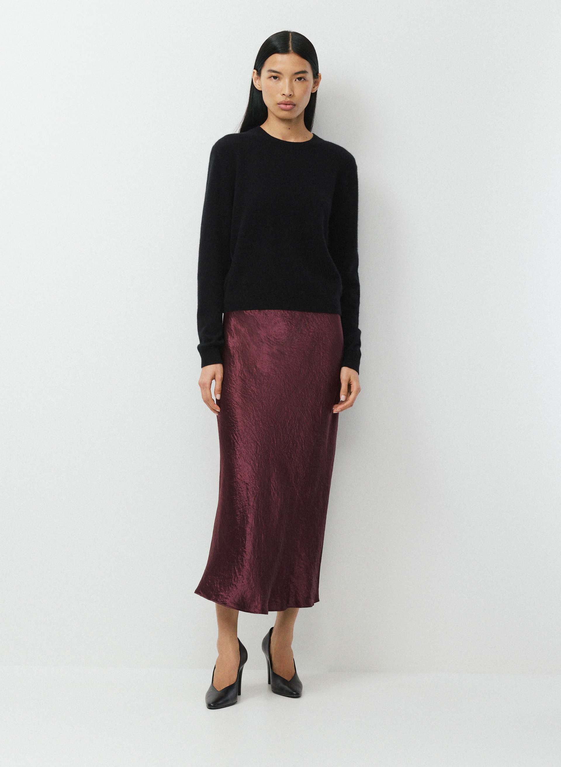 SLIP SATIN MAXI SKIRT | Aritzia