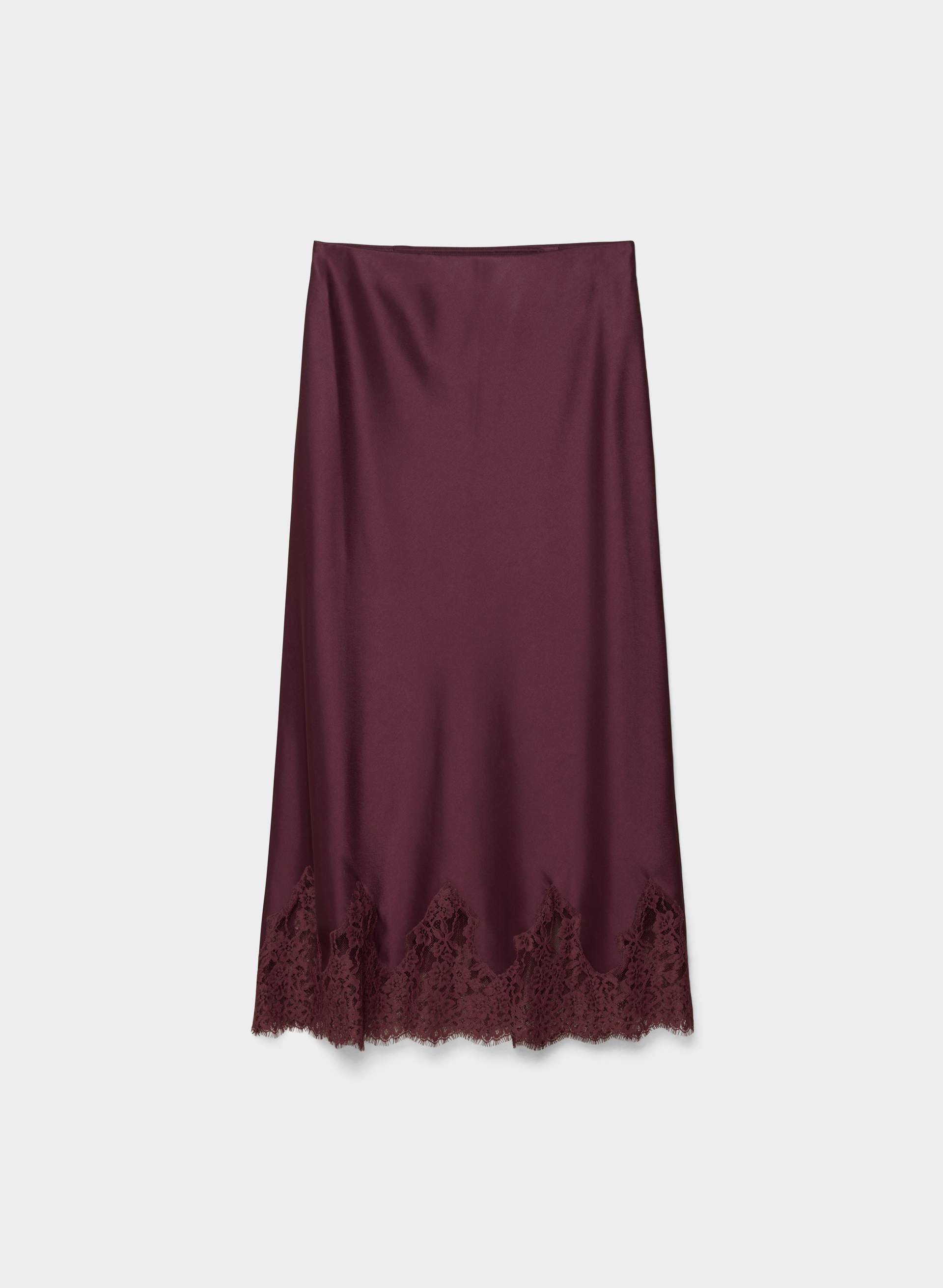 JUPE HENRIETTA EN SATIN | Aritzia