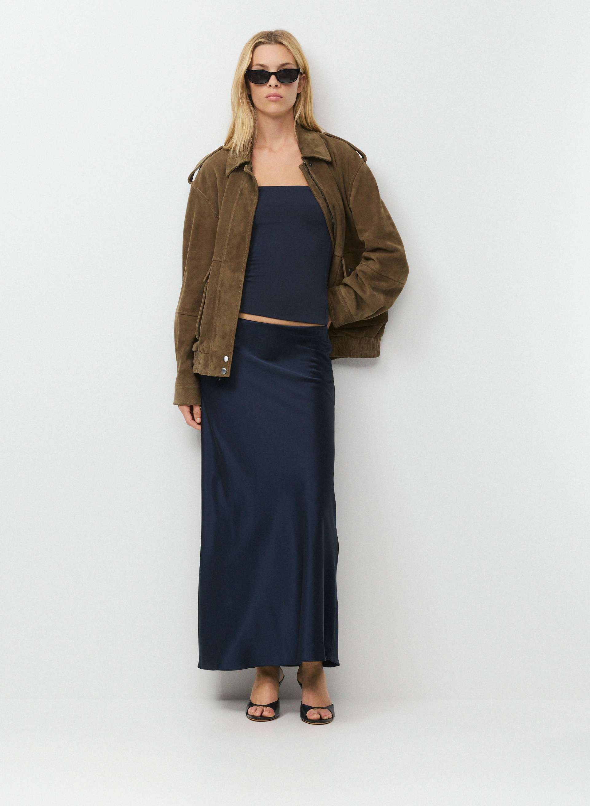 CAPTURE SATIN SKIRT | Aritzia