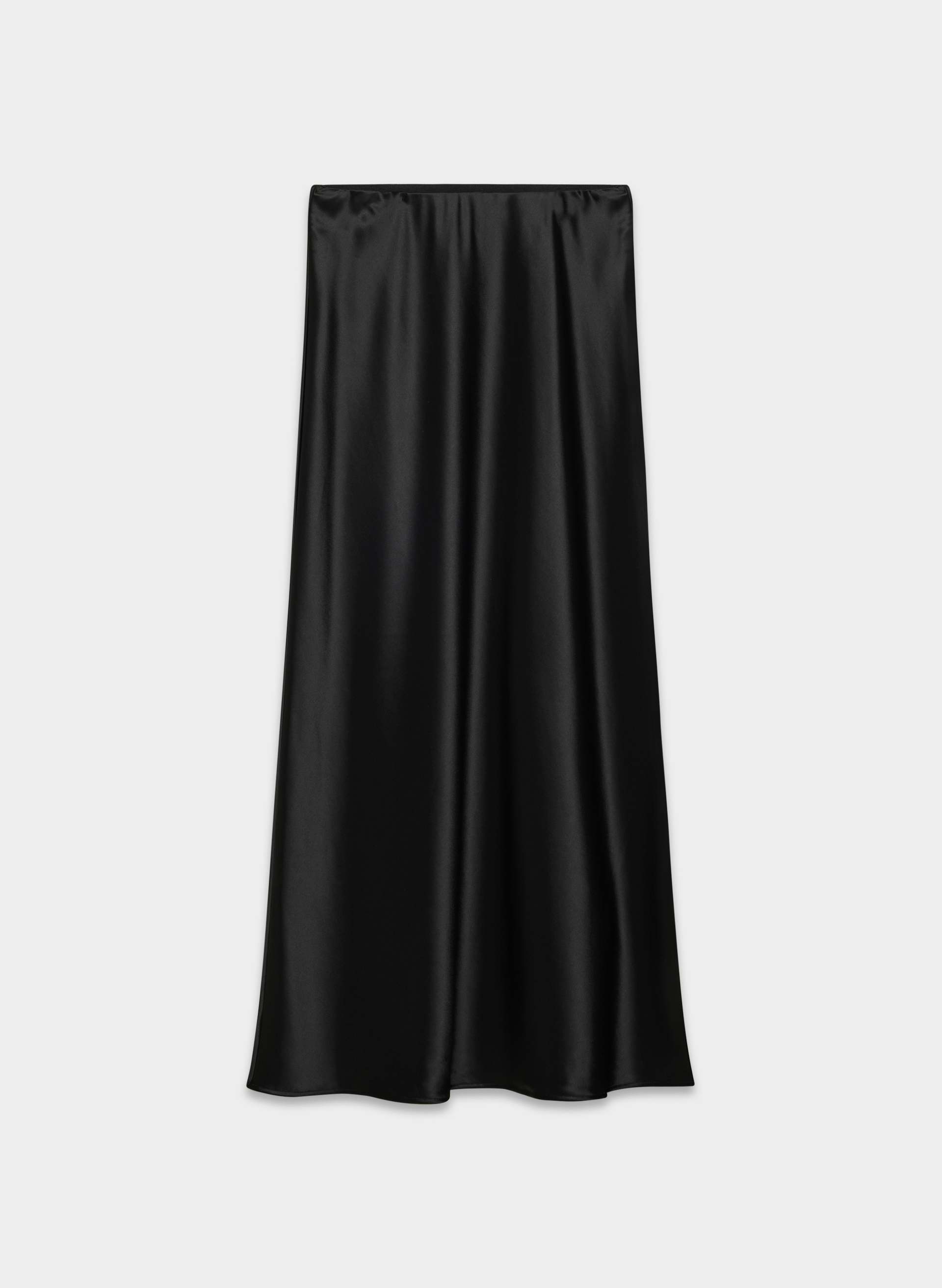 im)perf Double Satin Long Skirt / Black im)perf Double Satin Long