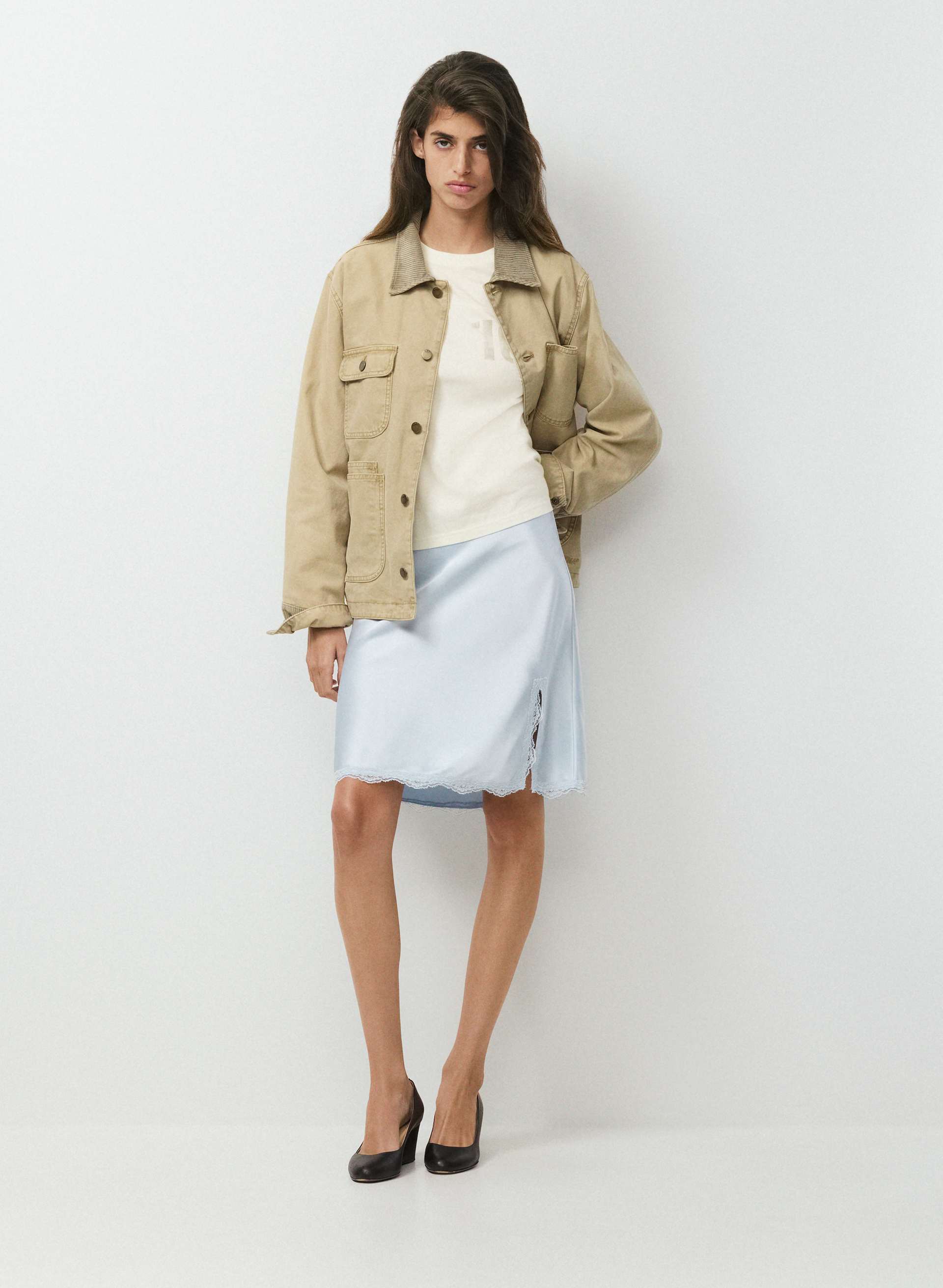FELICITY SATIN SKIRT | Aritzia