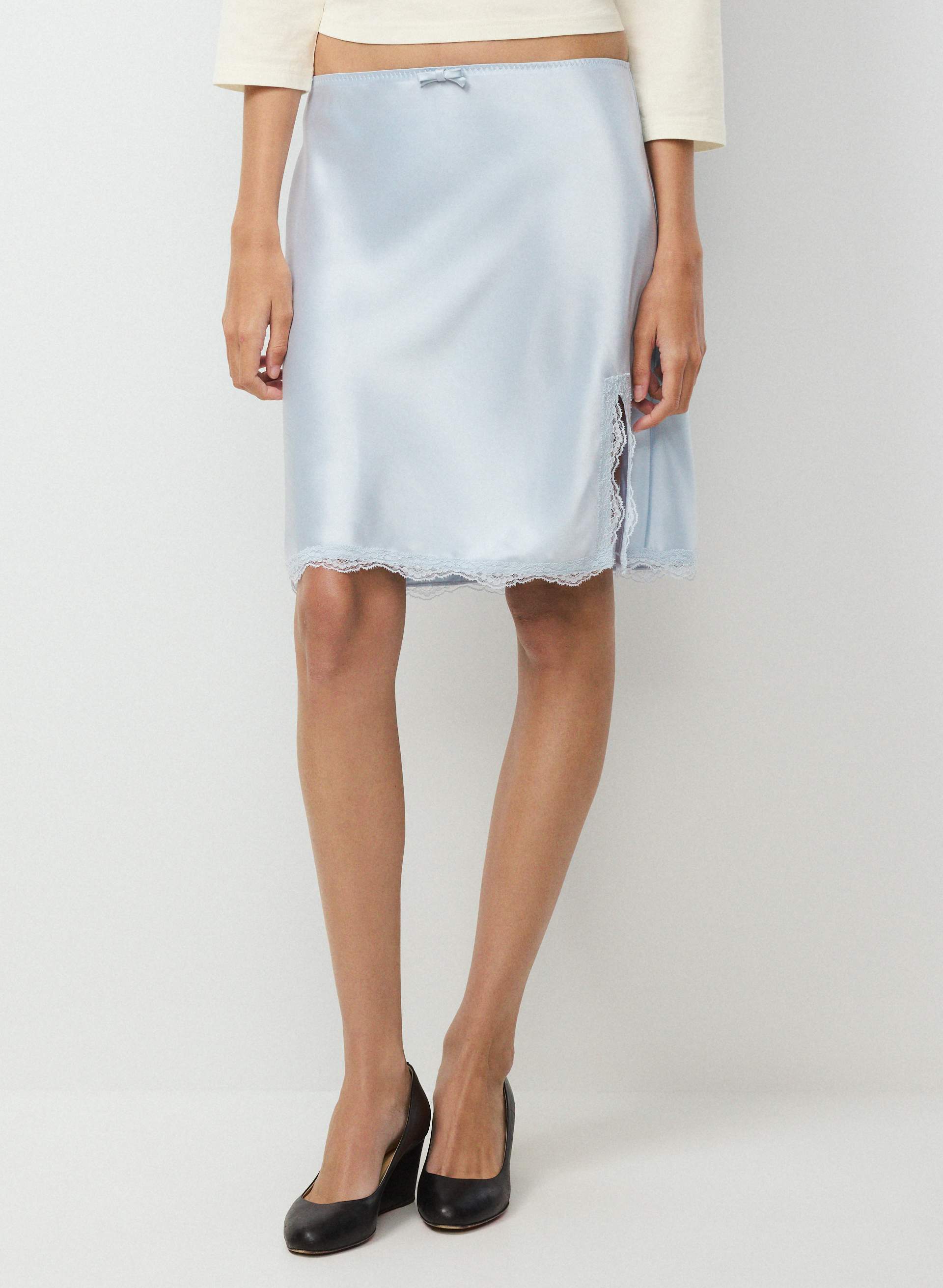 FELICITY SATIN SKIRT | Aritzia