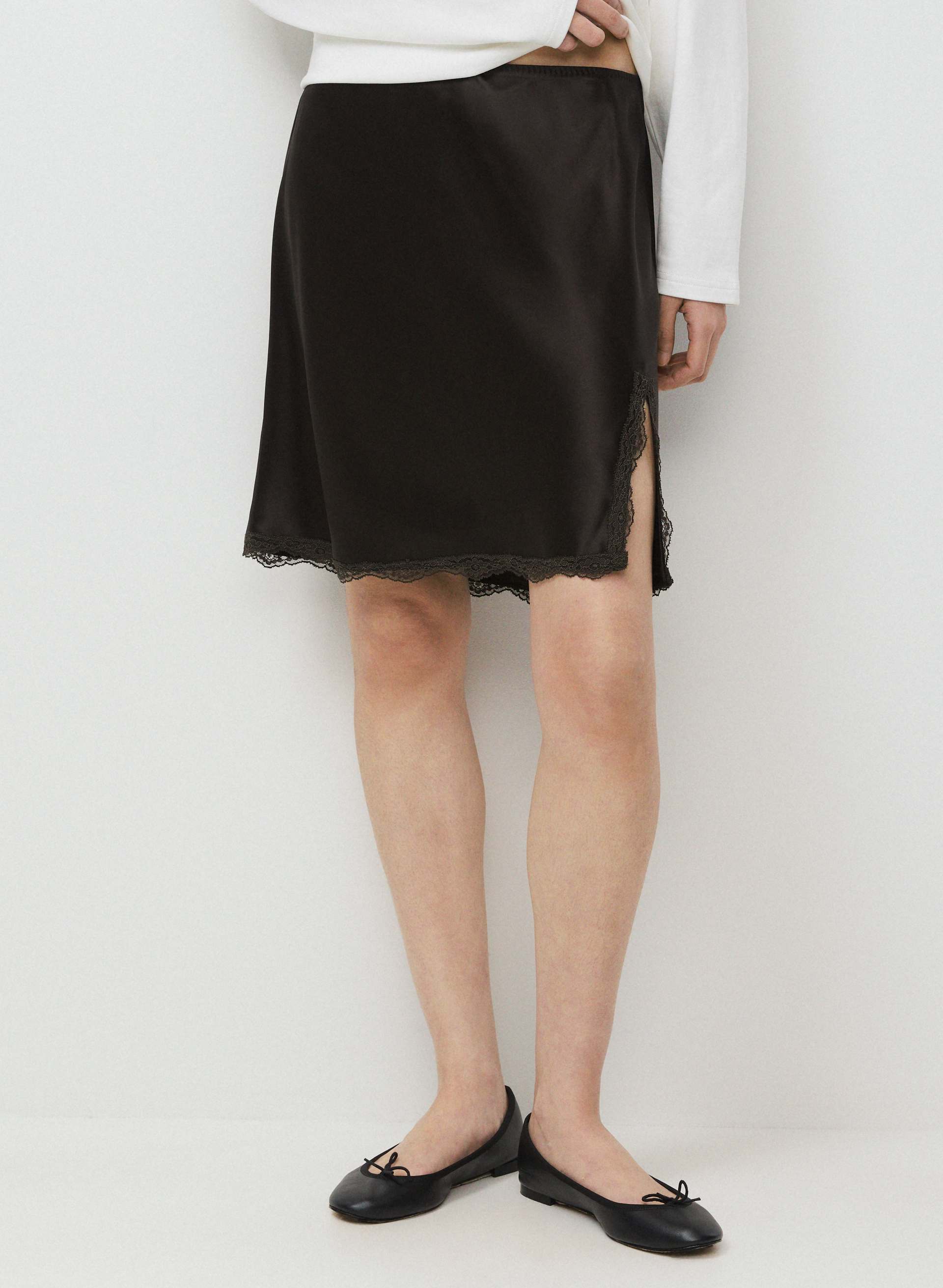 FELICITY SATIN SKIRT | Aritzia