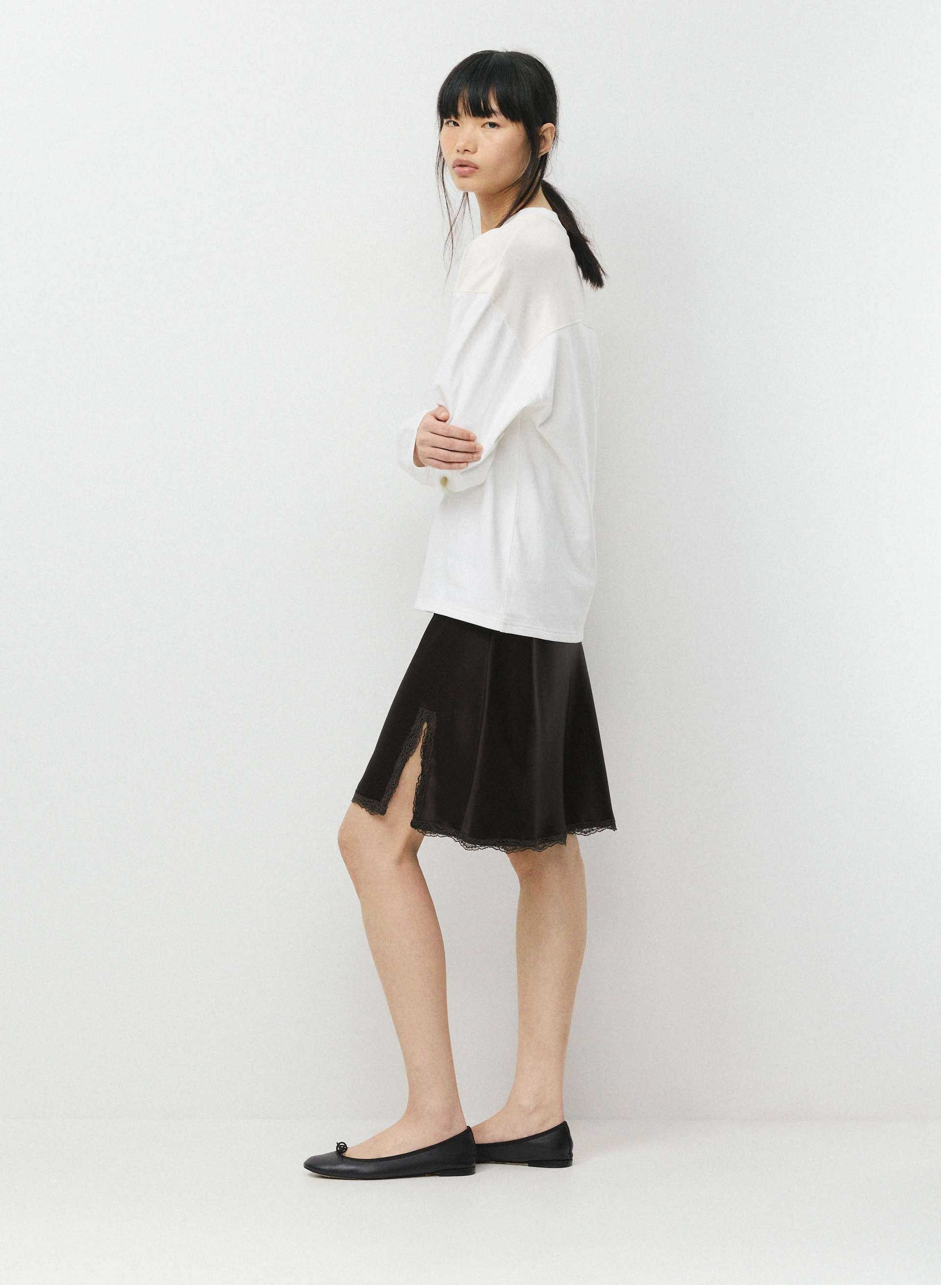 FELICITY SATIN SKIRT | Aritzia