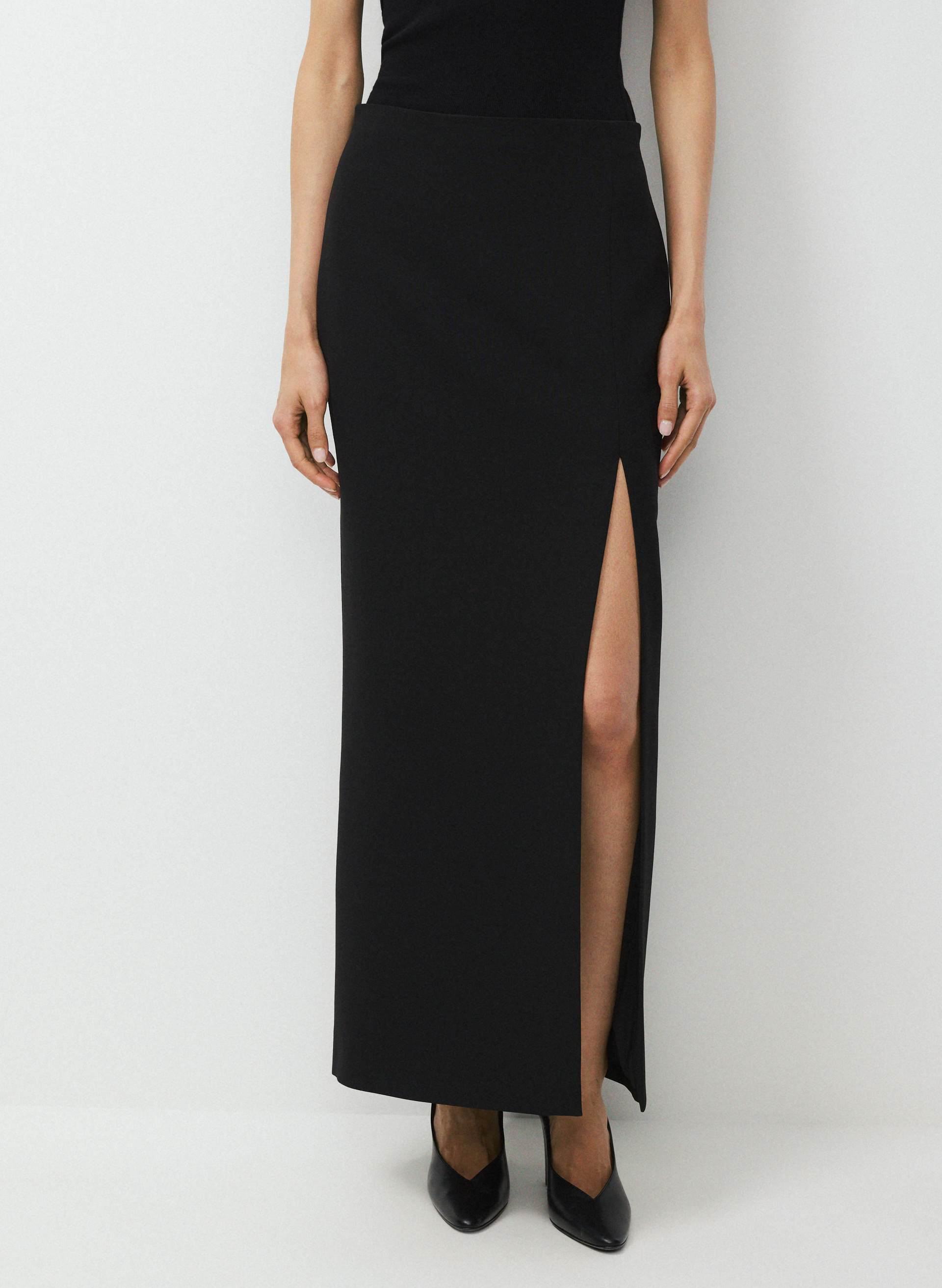 DELVE SKIRT - EVERSENTIAL™ - Softly structured maxi pencil skirt. 