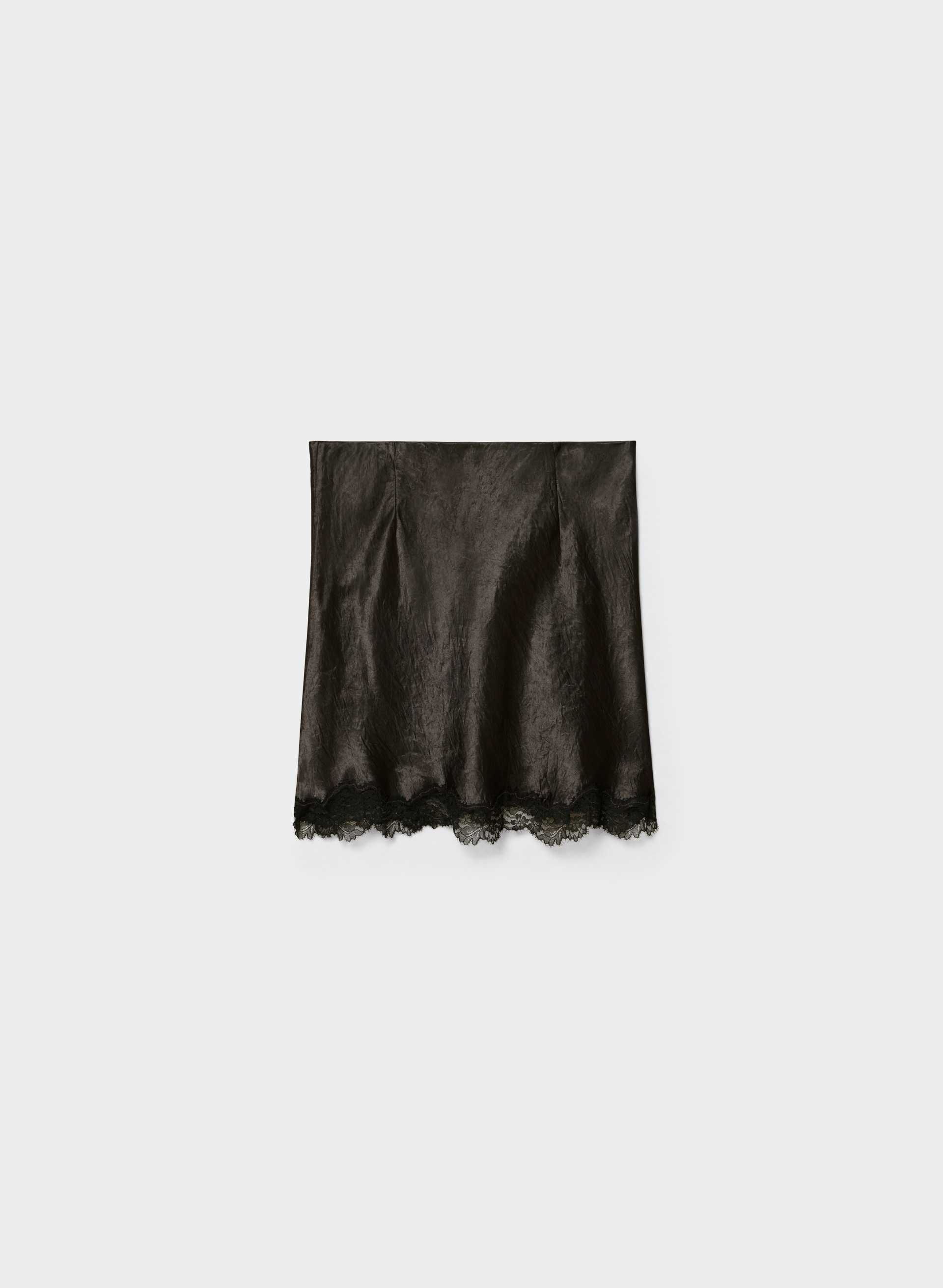 JUPE DOWNTOWN EN SATIN | Aritzia