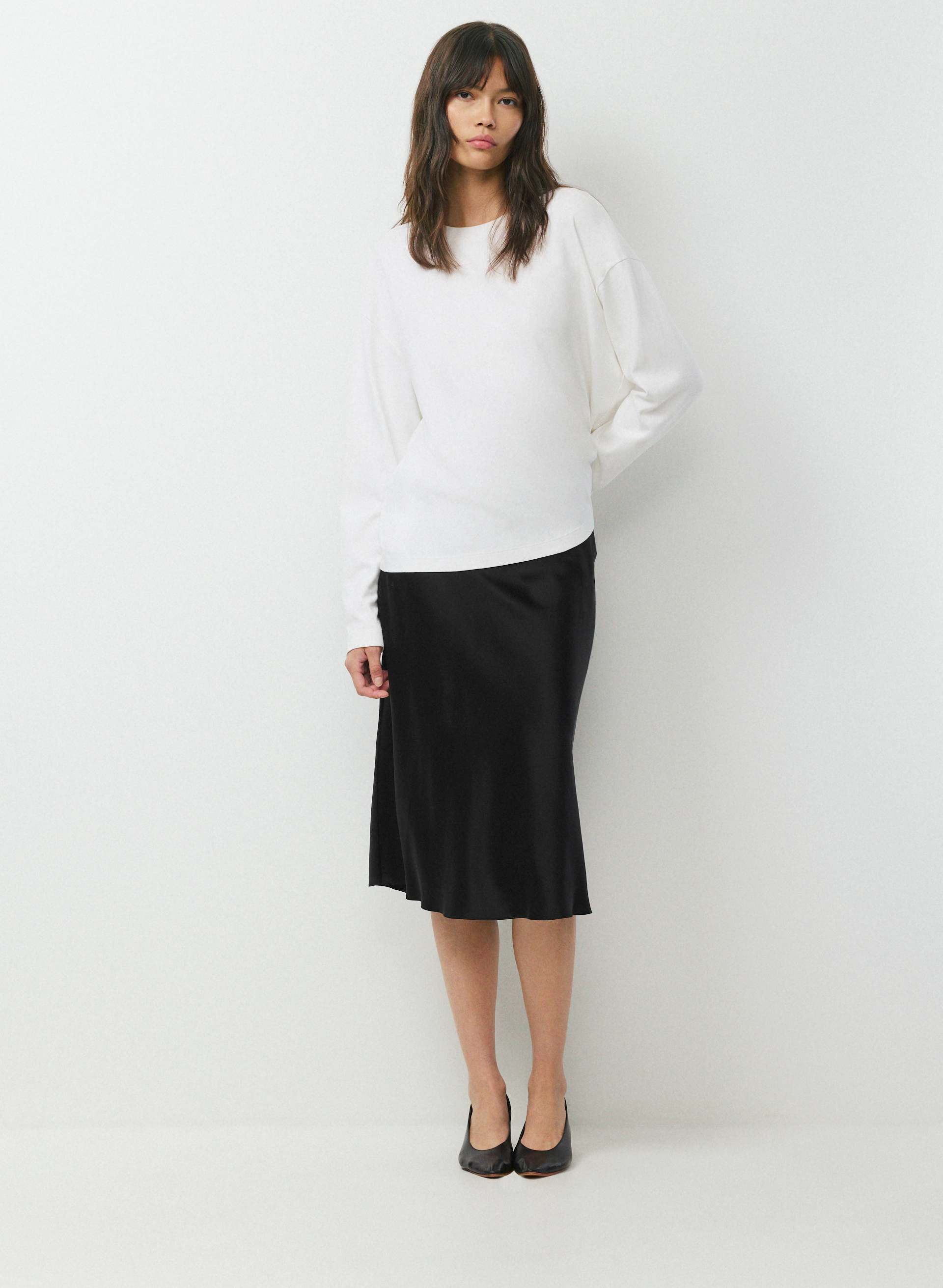 JUPE CONFLUENCE EN SOIE | Aritzia