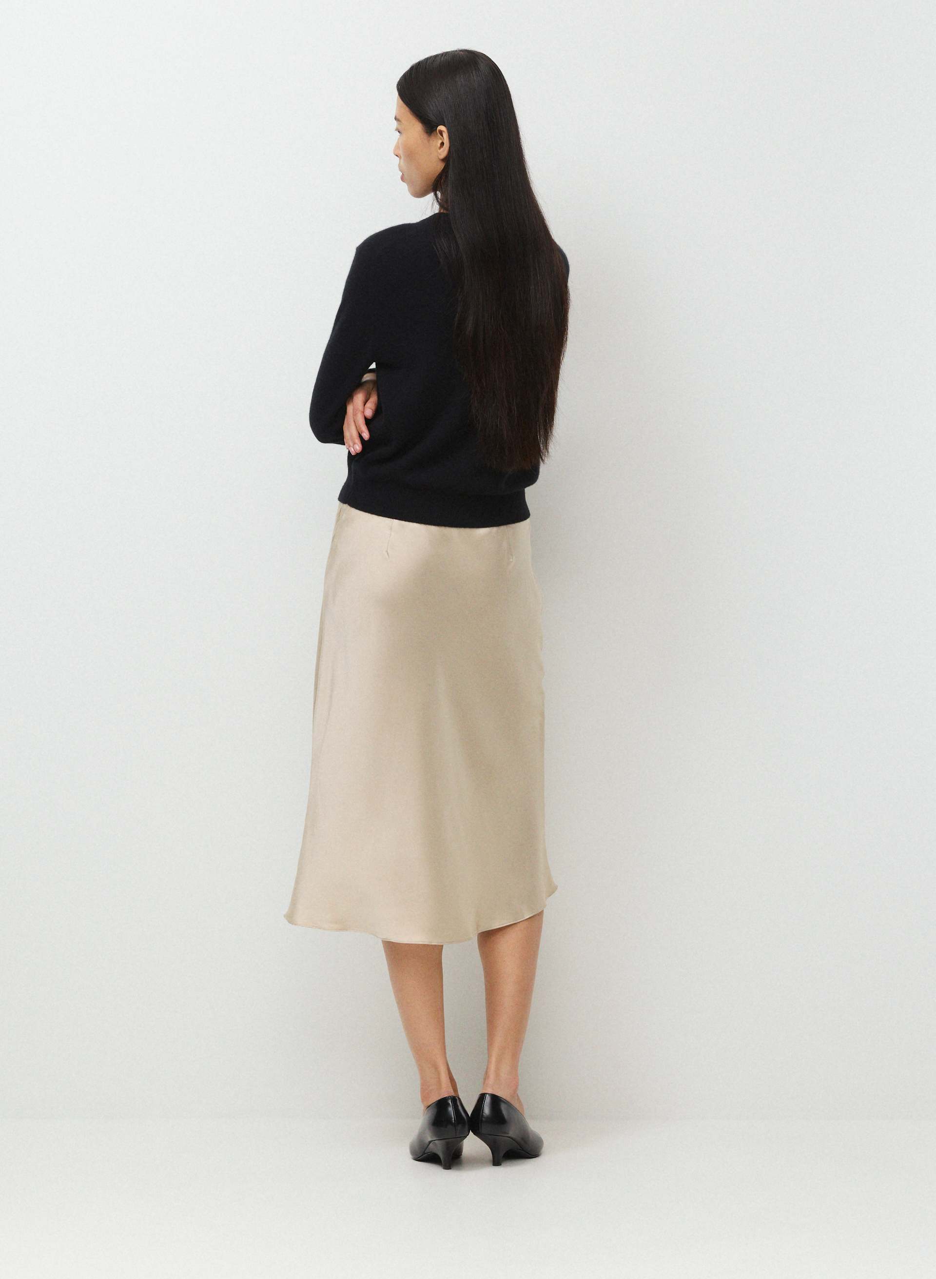 CONFLUENCE SILK SKIRT | Aritzia