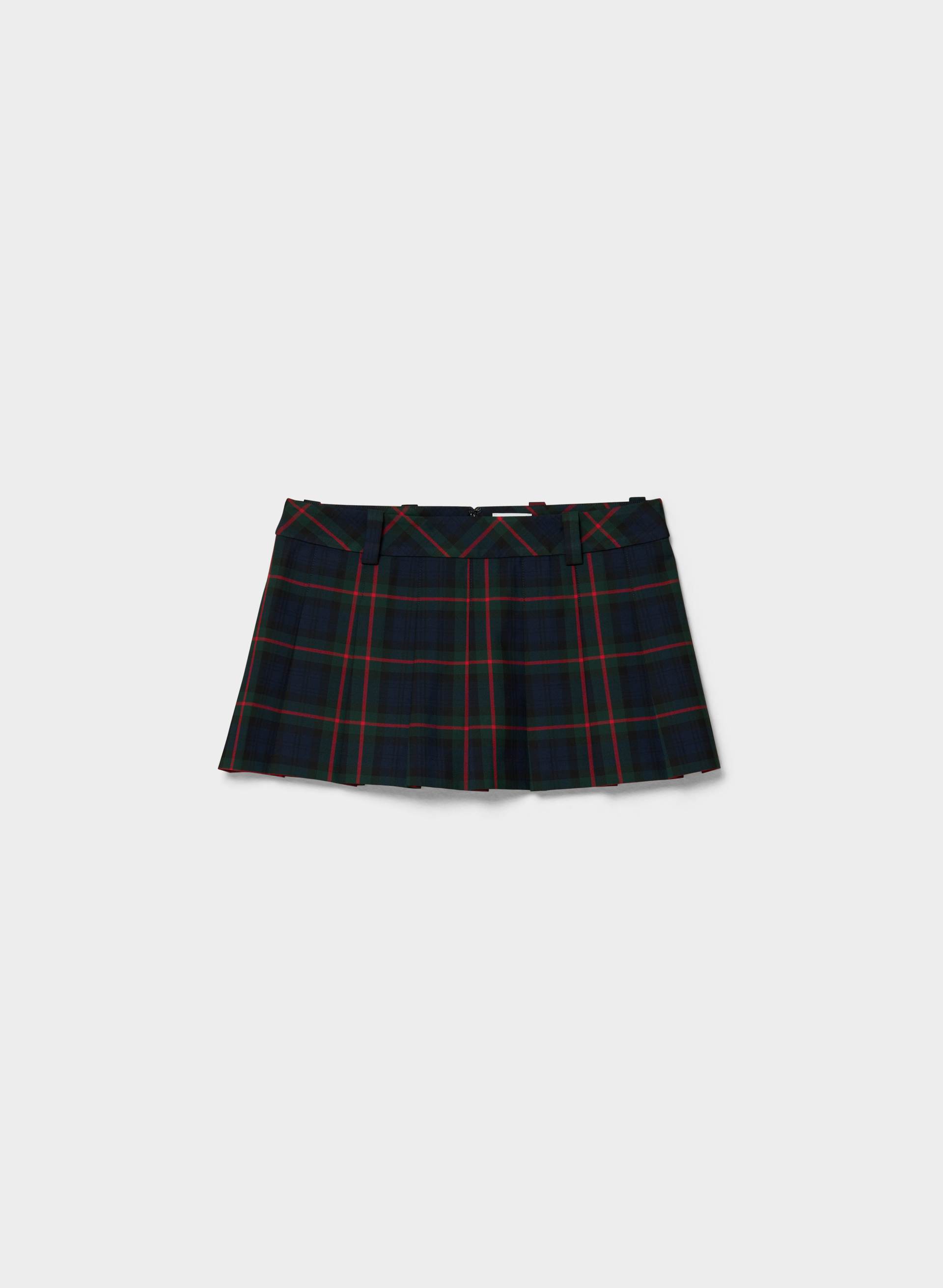 MICROJUPE-SHORT OLIVE À TAILLE ULTRABASSE | Aritzia