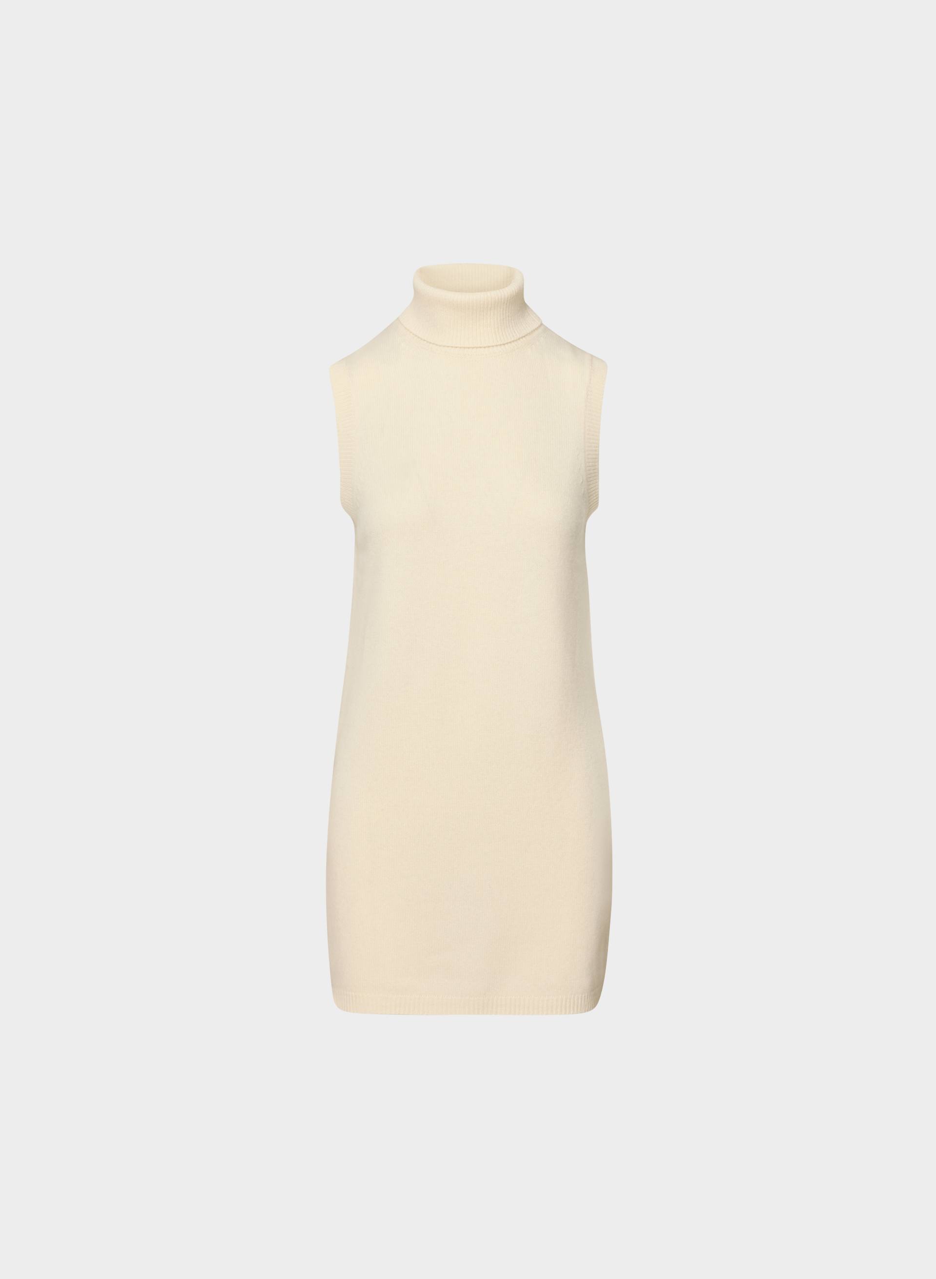 cream cashmere sweater dress Essential Wool Outline tight sweater dress Bridesmaid Dresses with Sleeves plp-51514 this dress features a Neck:21