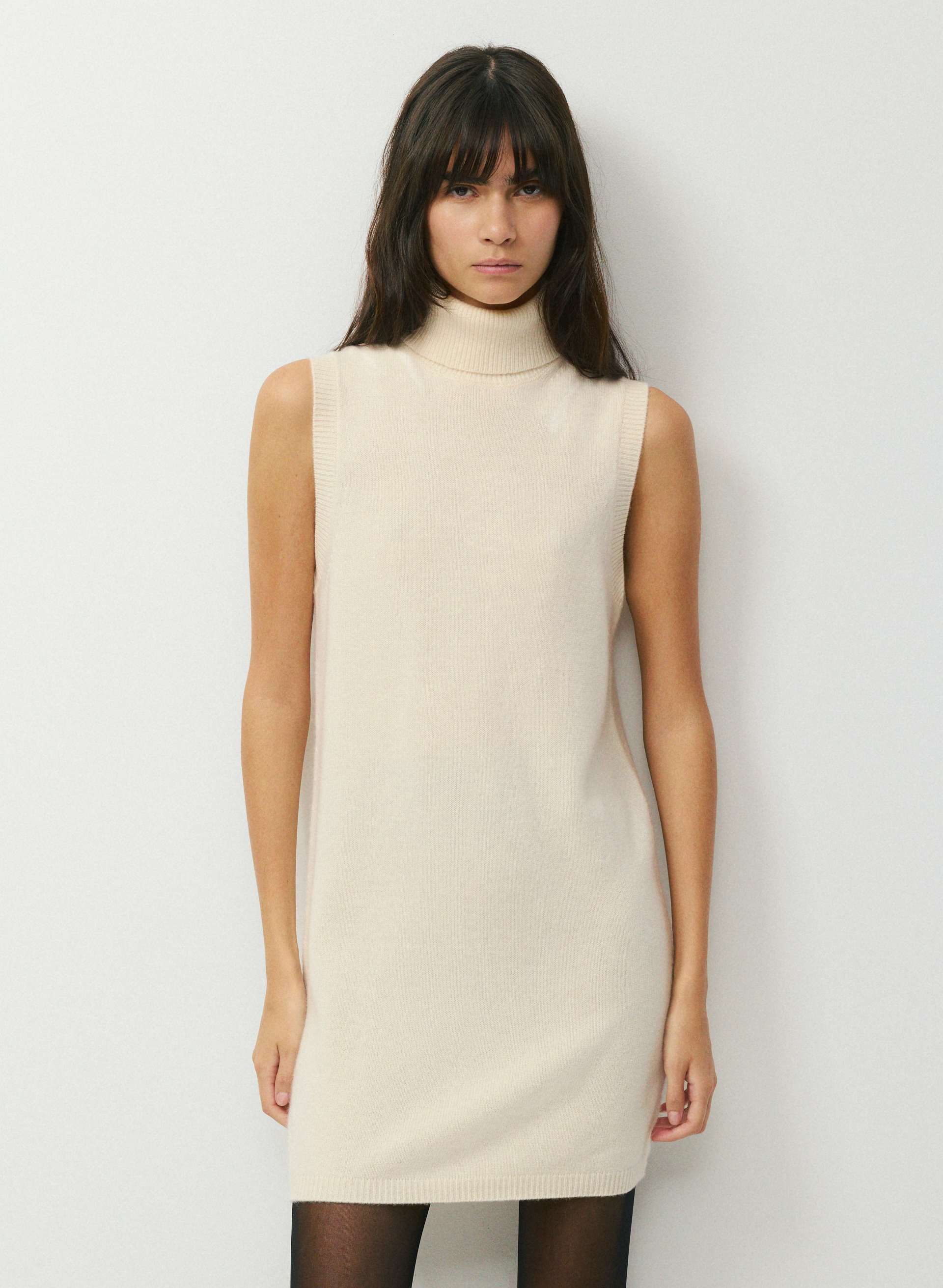 Essential Wool Cashmere Outline Dress