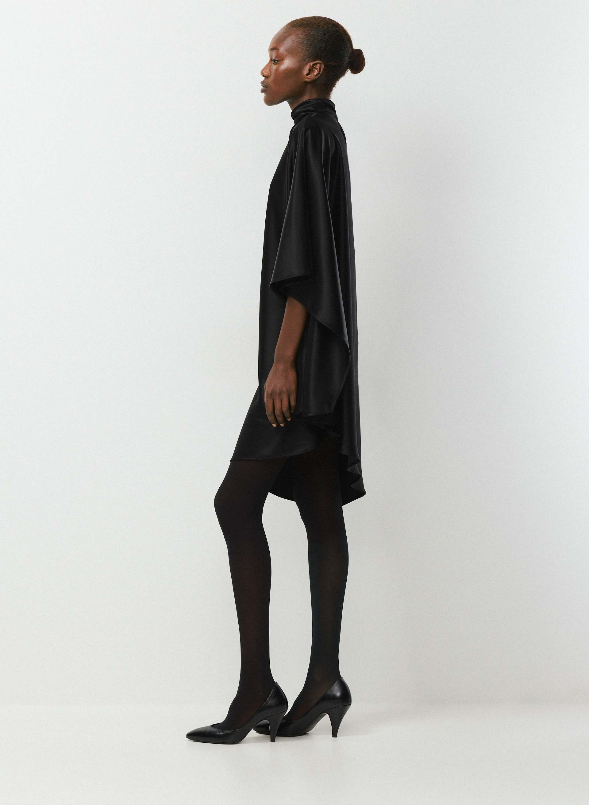 FAN SATIN DRESS | Aritzia