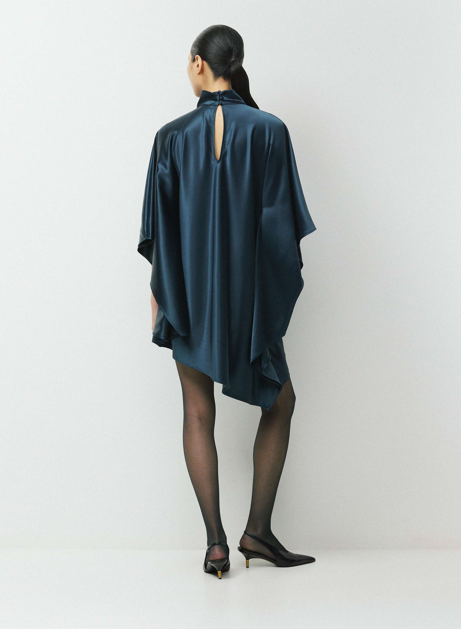 FAN SATIN DRESS | Aritzia