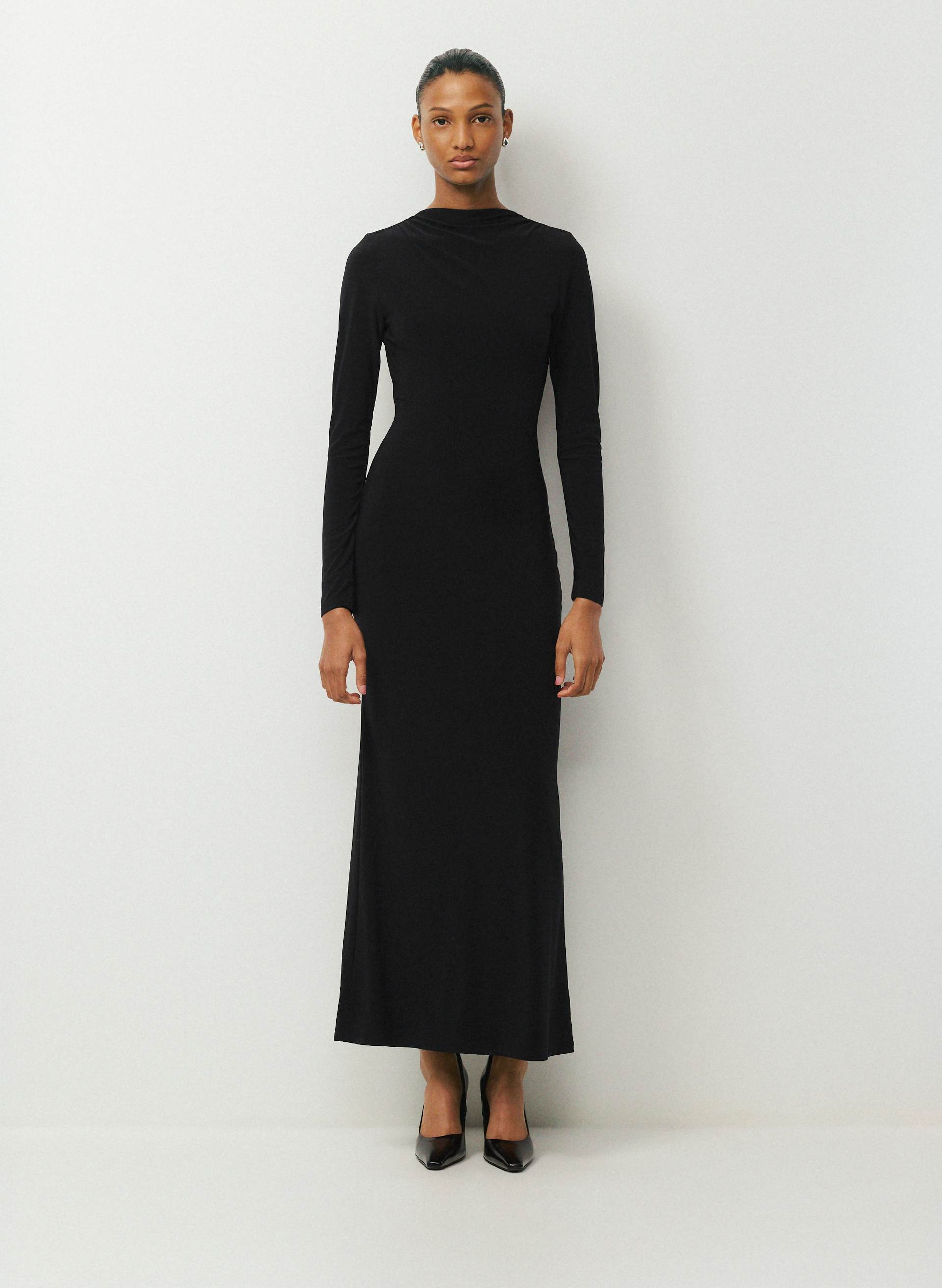 SMOOTH MATTER™ CADENCE DRESS - Drapey jersey open-back maxi dress. 