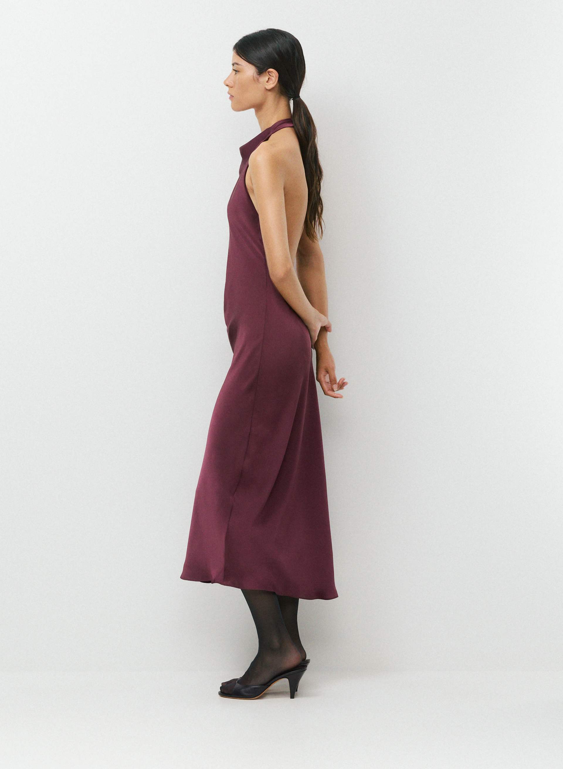 aritzia red dress BABATON skin feel Nightscape Linen Dress | Aritzia