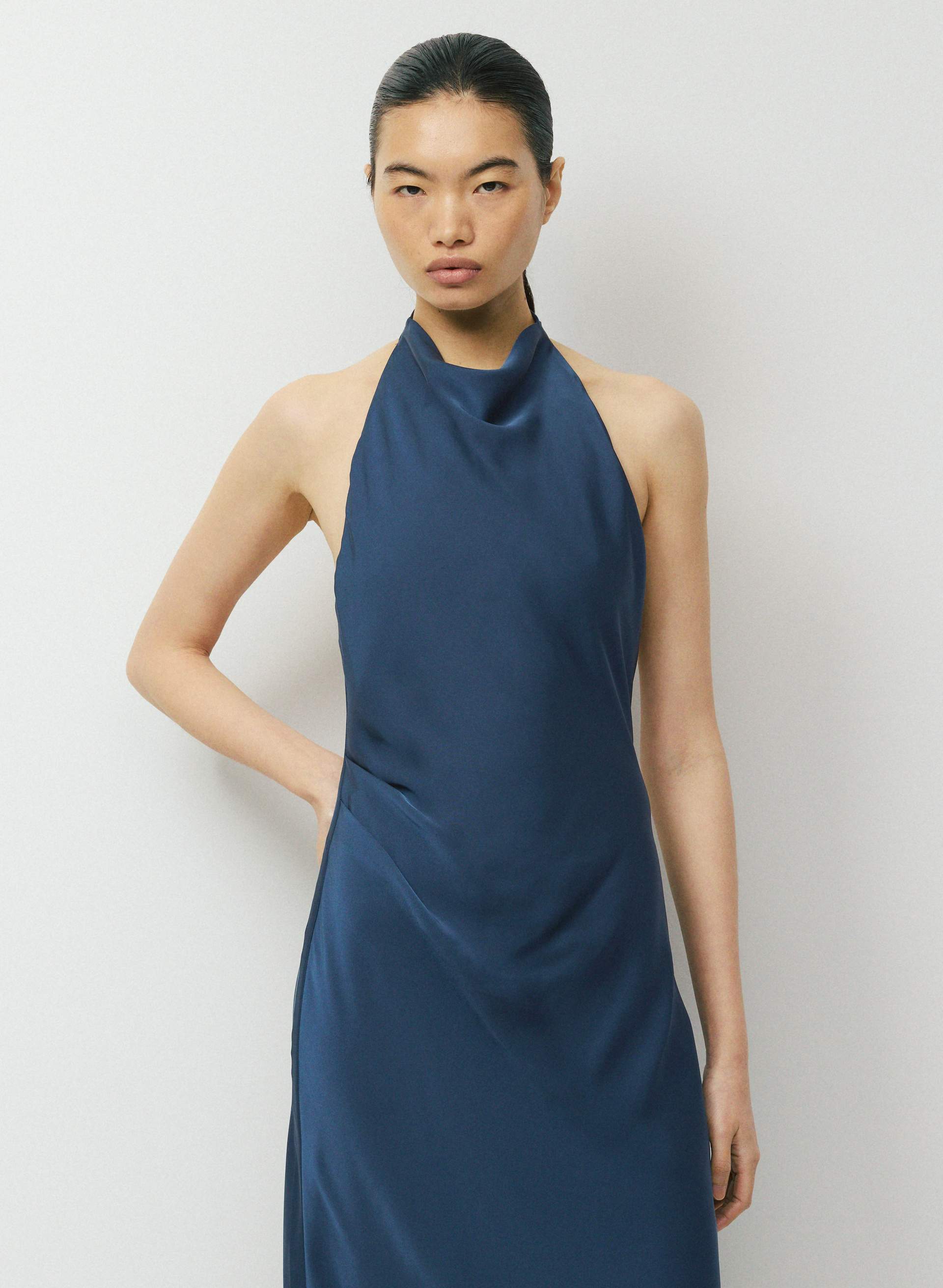 REFINE SHINE™ AUDIENCE MAXI HALTER DRESS | Aritzia