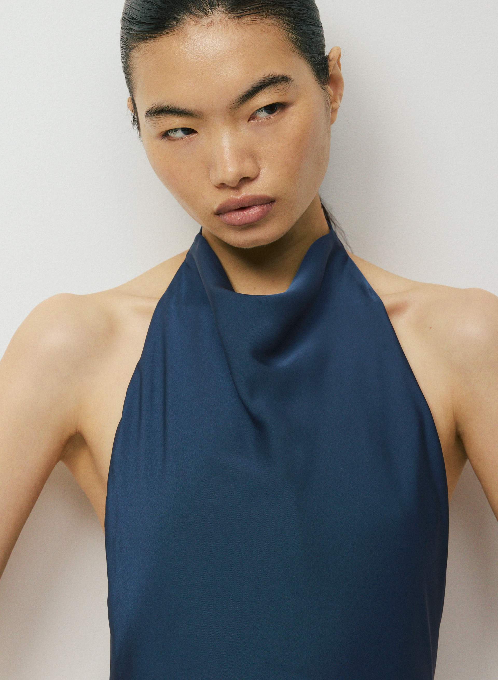 REFINE SHINE™ AUDIENCE MAXI HALTER DRESS | Aritzia