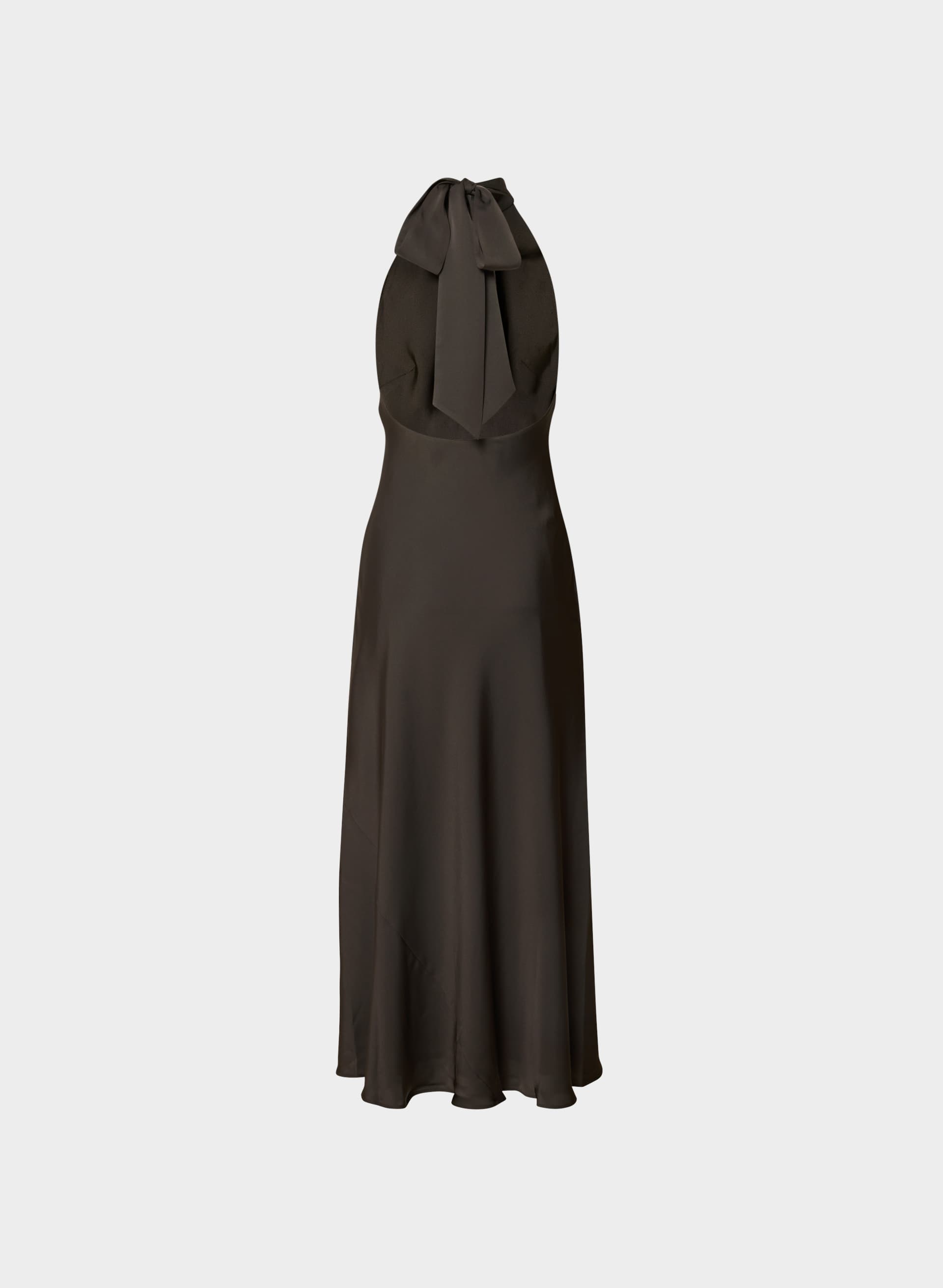 TIDAL SATIN HALTER DRESS | Aritzia