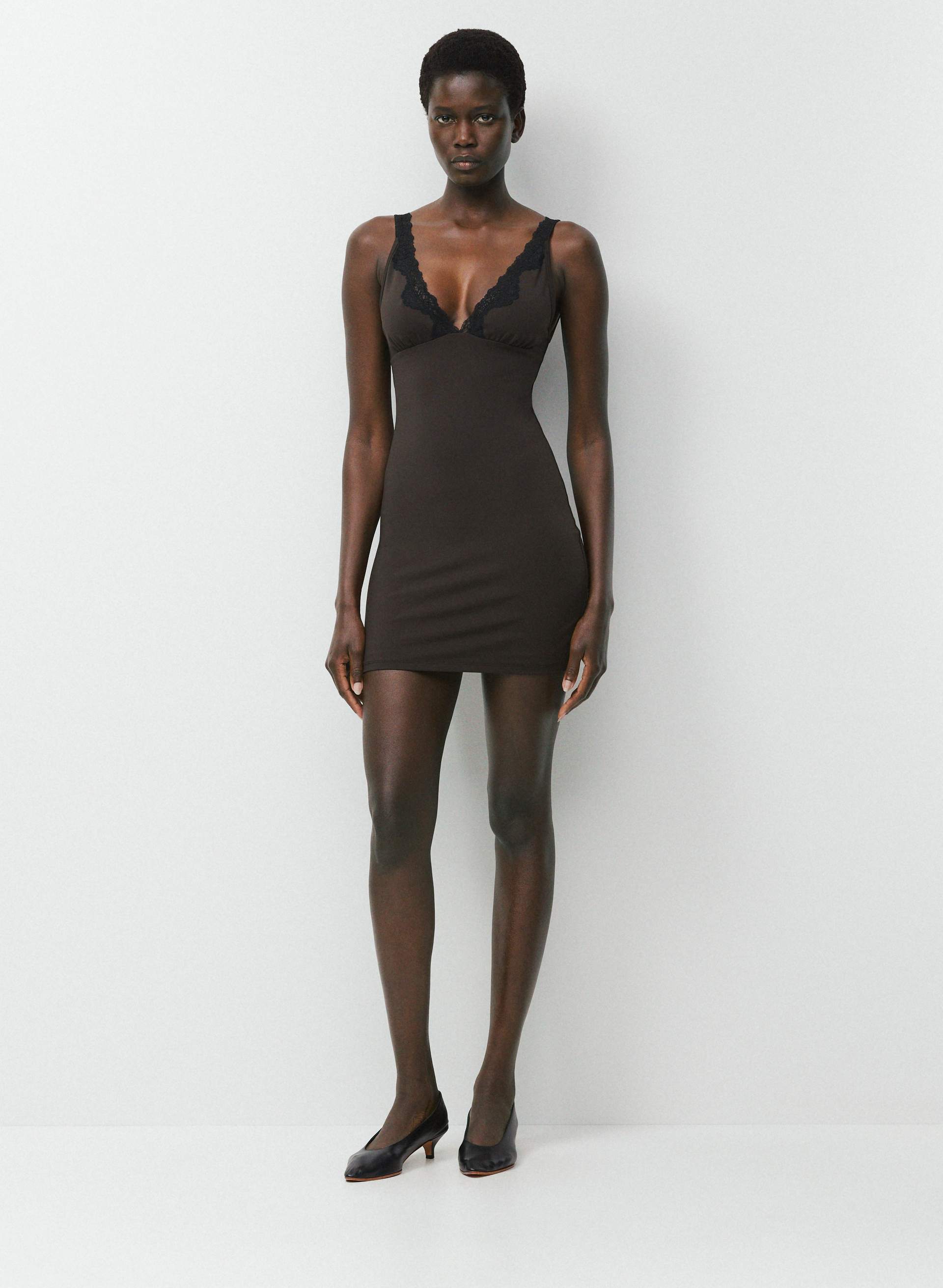 oasis bodycon dress KD2706 Nicole Kidman Shows Skin Color:Vintage Brown - Non-Slip Casual dresses Designed in